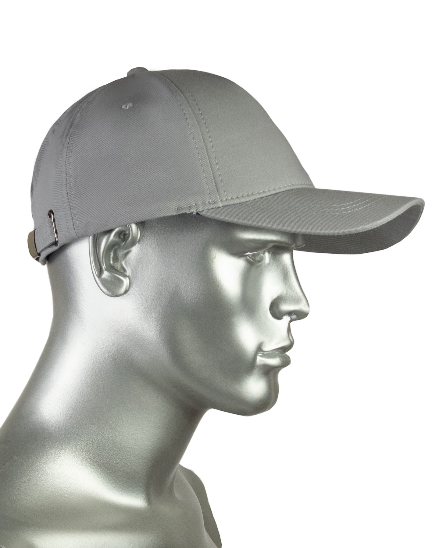 Кепка-бейсболка серая пл.190 гр/м2 (пакет по 25 шт.,в упаковке 200 шт.)