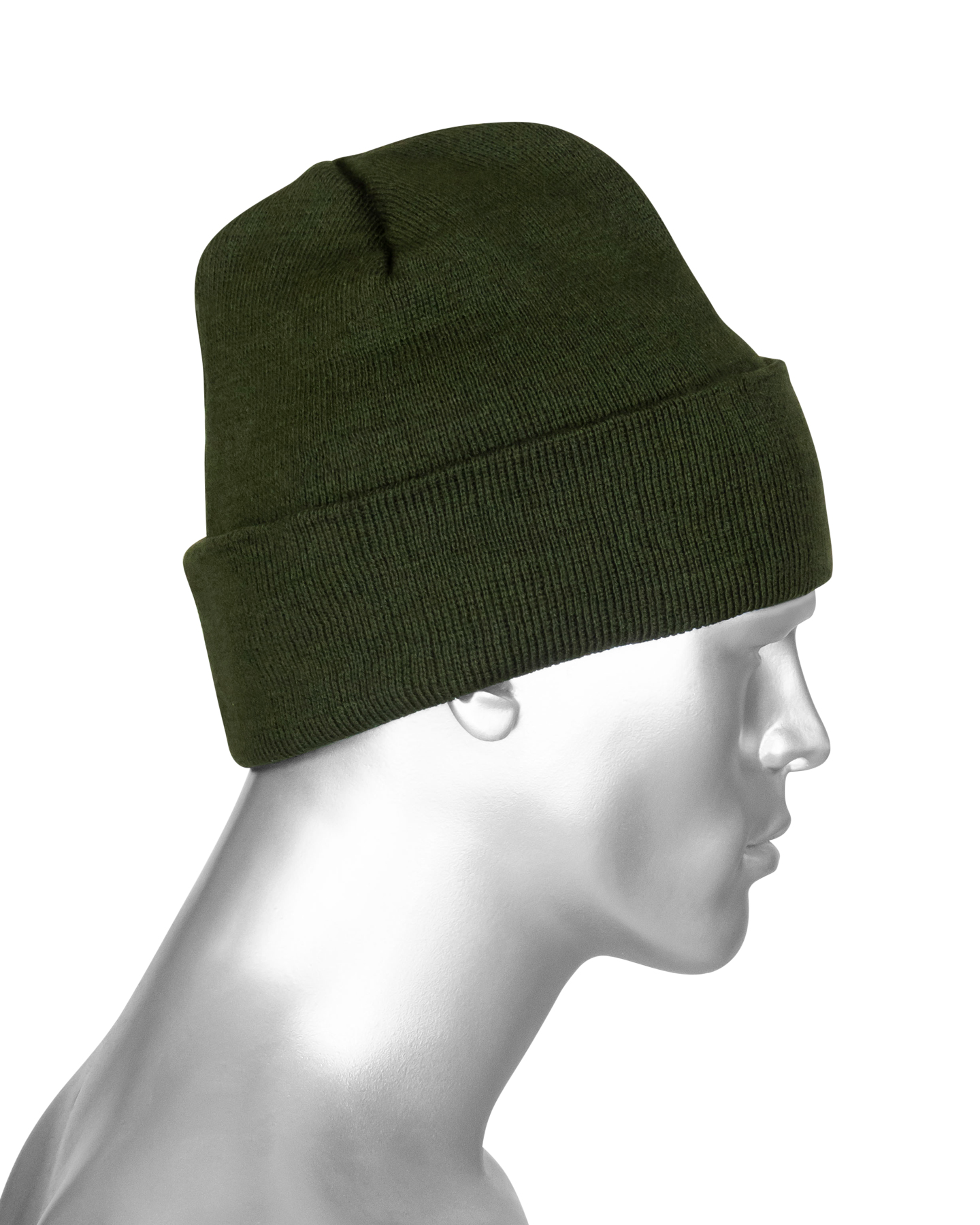 Шапка трикотажная олива
