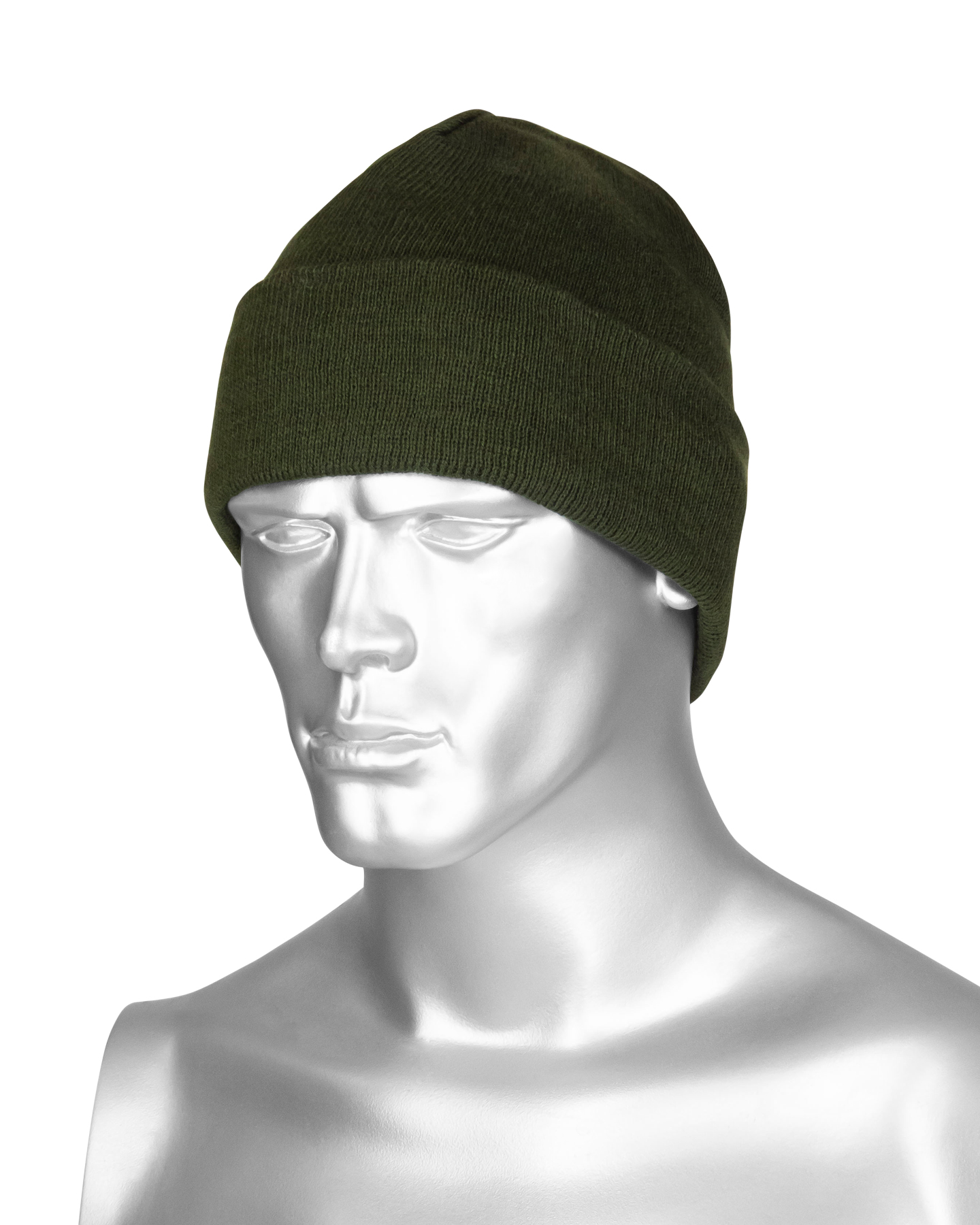 Шапка трикотажная олива