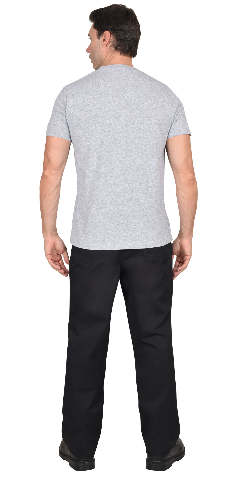 Футболка меланж серый  160г/м2