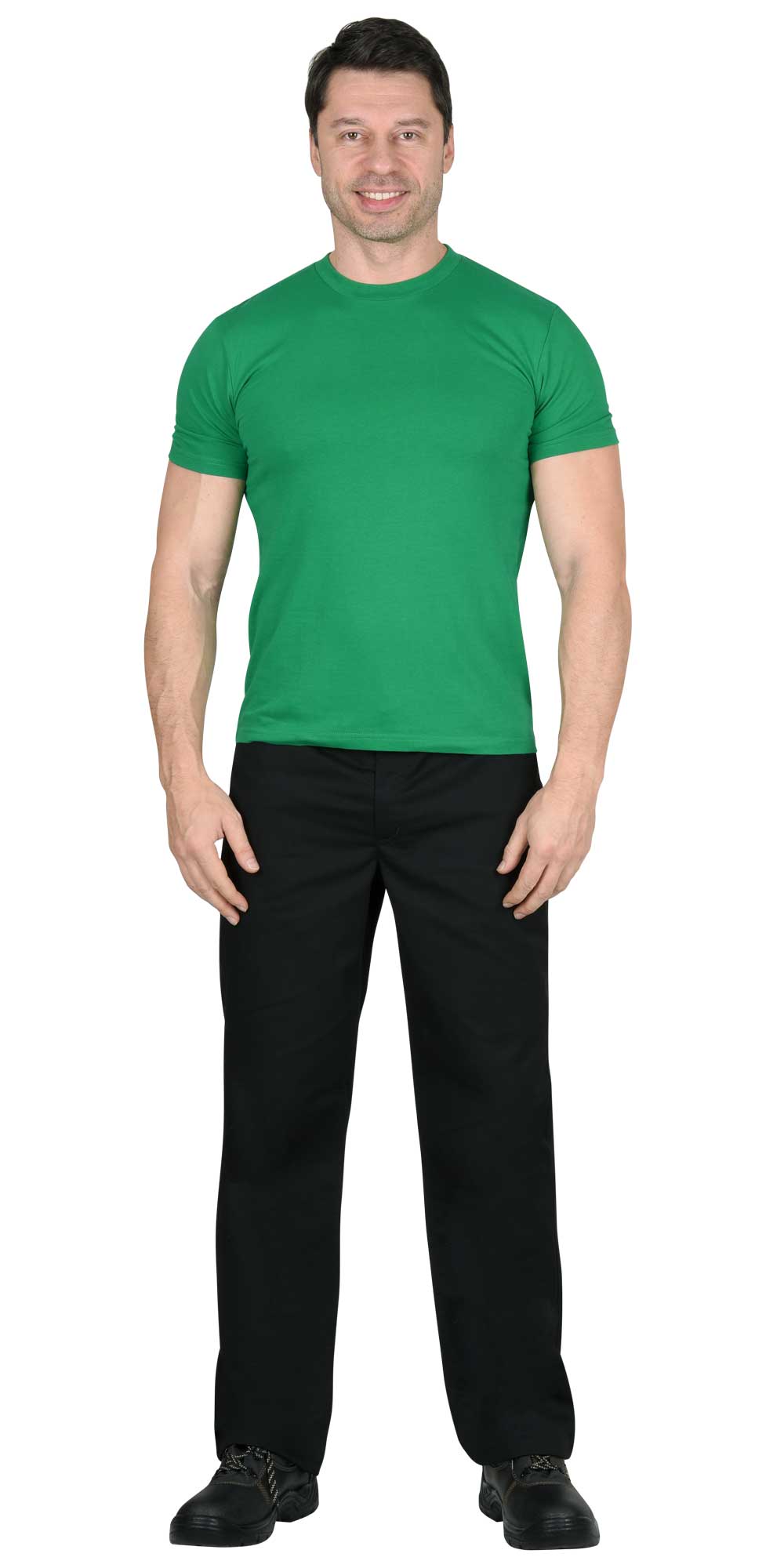 Футболка зелёная (яркая) 160г/м2 (ЧЗ)