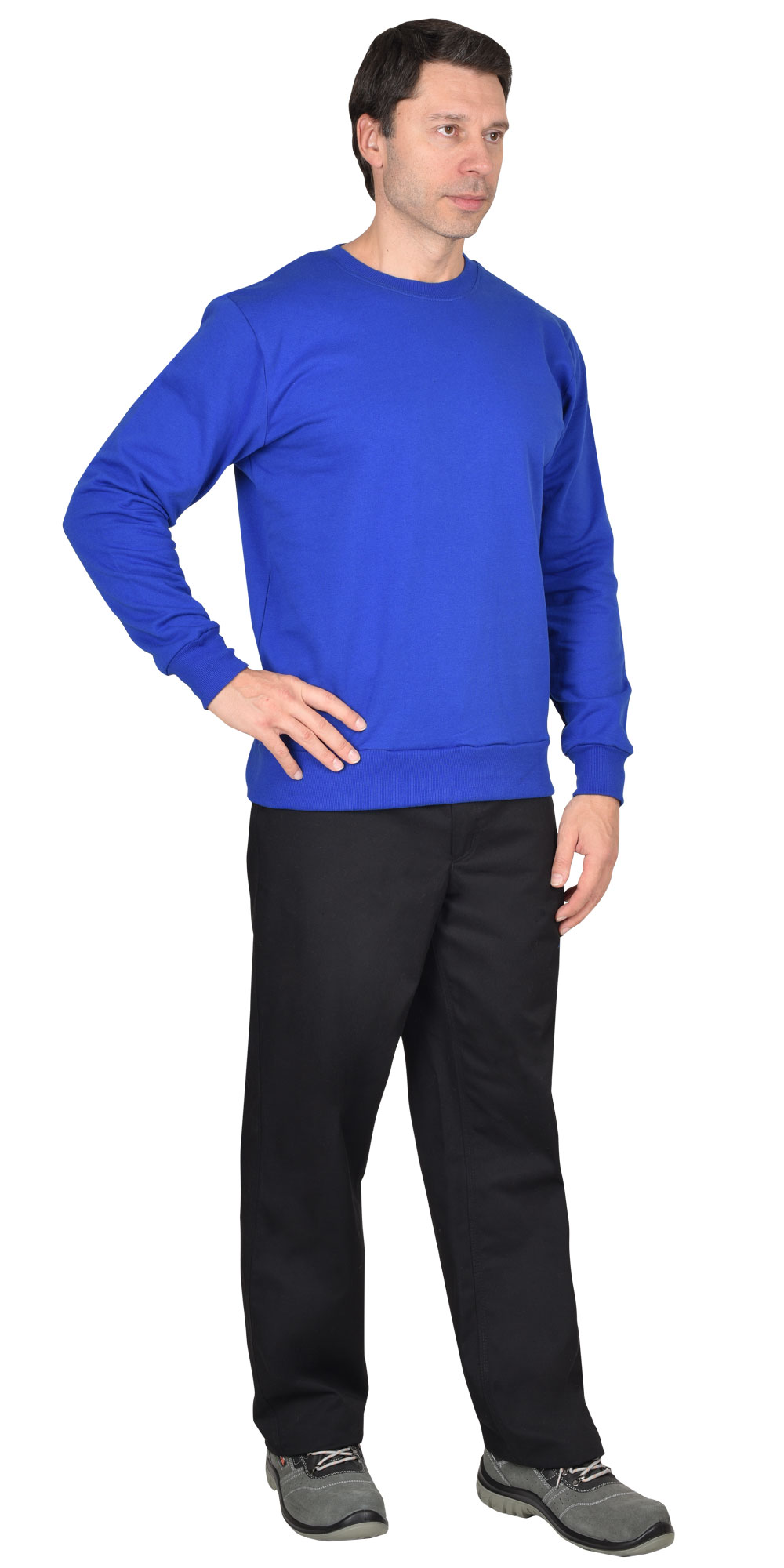 Толстовка васильковая (футер 240 г/м2) (х40)