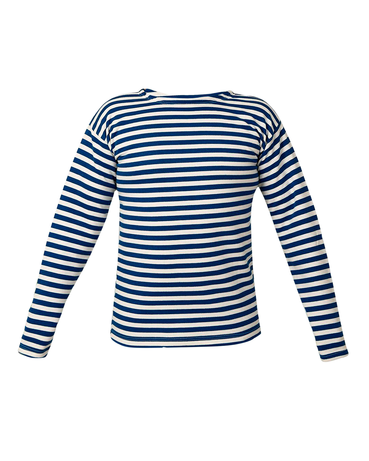 Тельняшка т.синяя с белым, с начесом пл.280 г/кв.м., 100% х/б (ЧЗ)