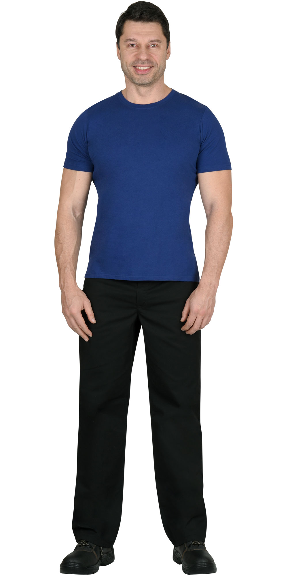 Футболка синяя СИРИУС-СТАНДАРТ 160г/м2 в уп.100 шт. за шт.