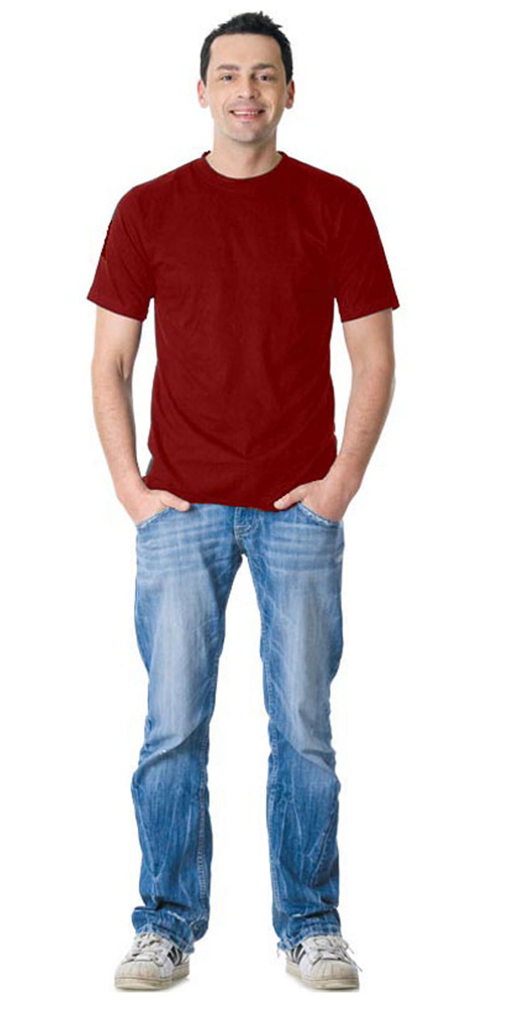 Футболка бордовая СИРИУ-СТАНДАРТ 160г/м2 в уп.100 шт. за шт.