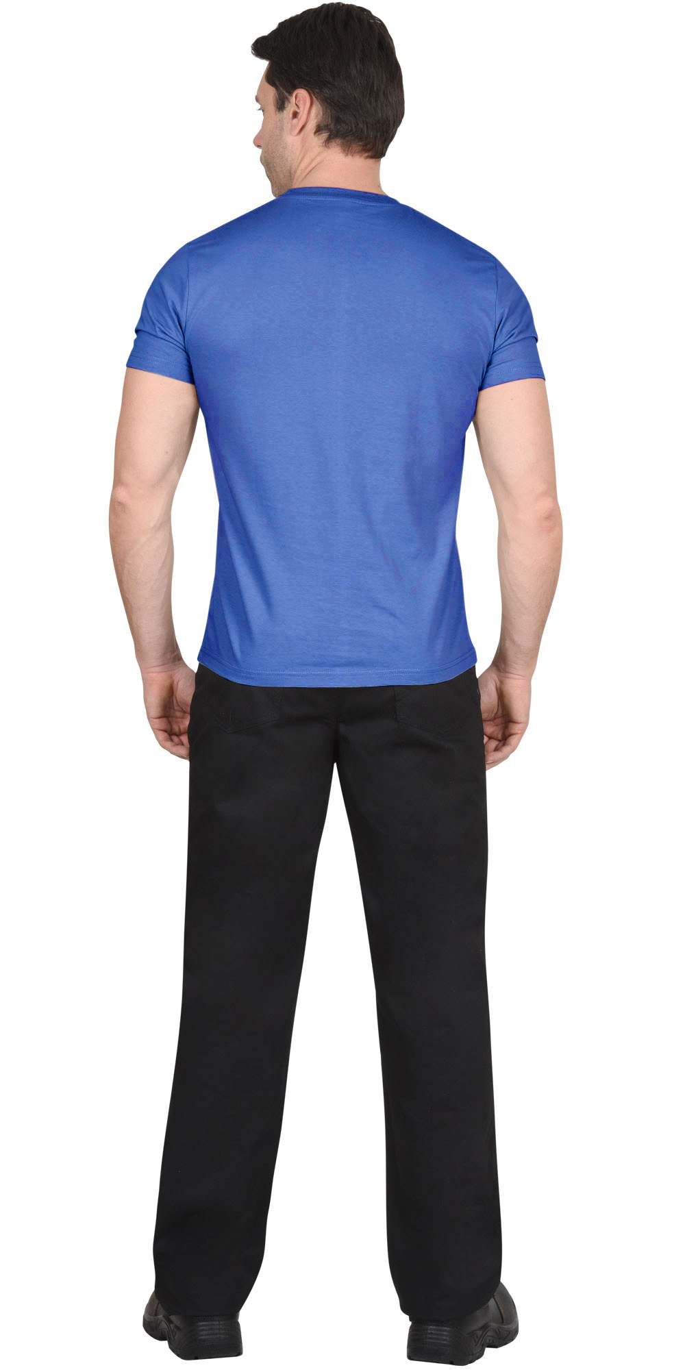 Футболка васильковая СИРИУС-СТАНДАРТ 160г/м2 в уп.100 шт. за шт.