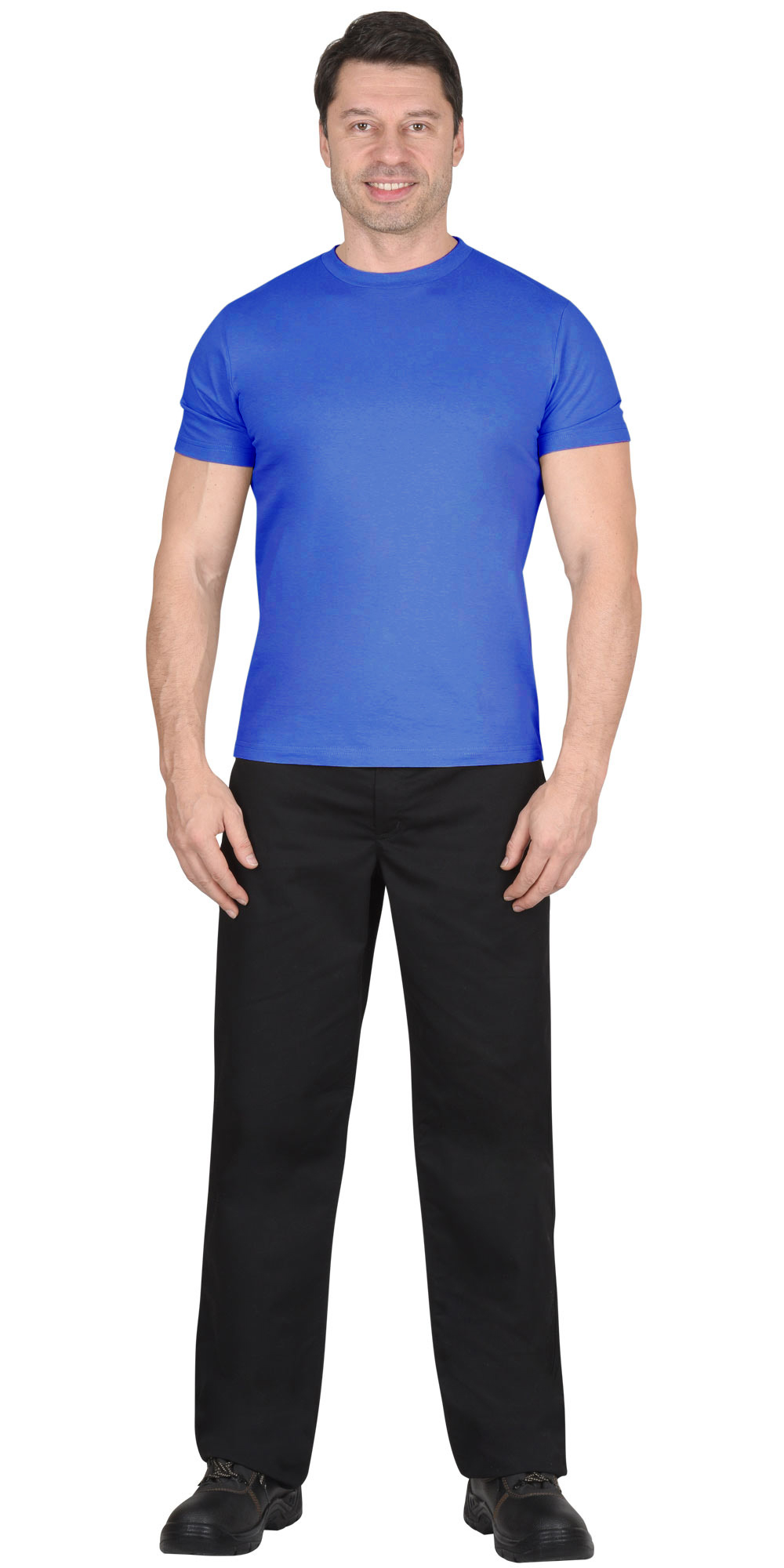 Футболка васильковая СИРИУС-СТАНДАРТ 160г/м2 в уп.100 шт. за шт.