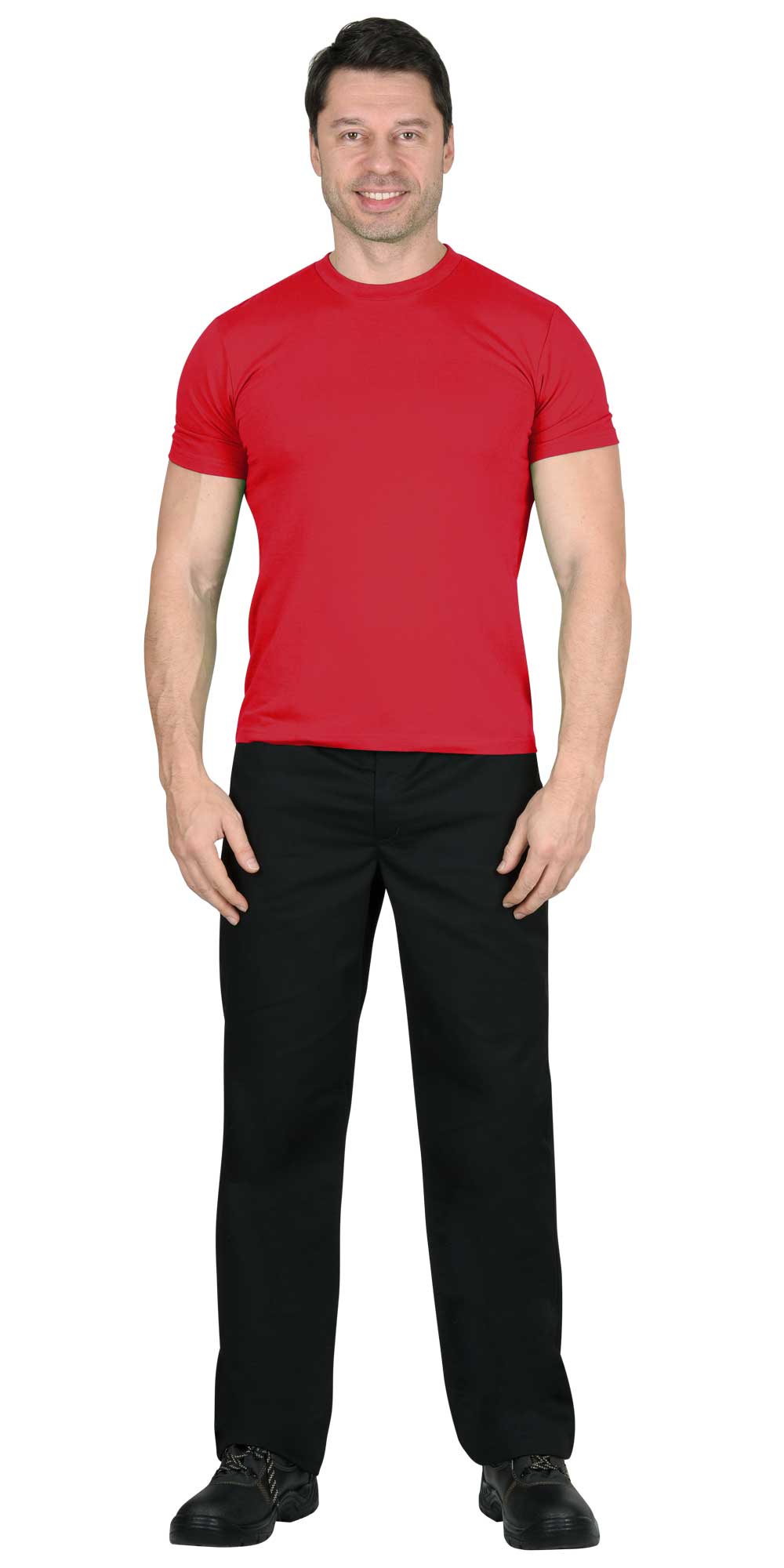 Футболка красная СИРИУС-СТАНДАРТ 160г/м2 в уп.100 шт. за шт.