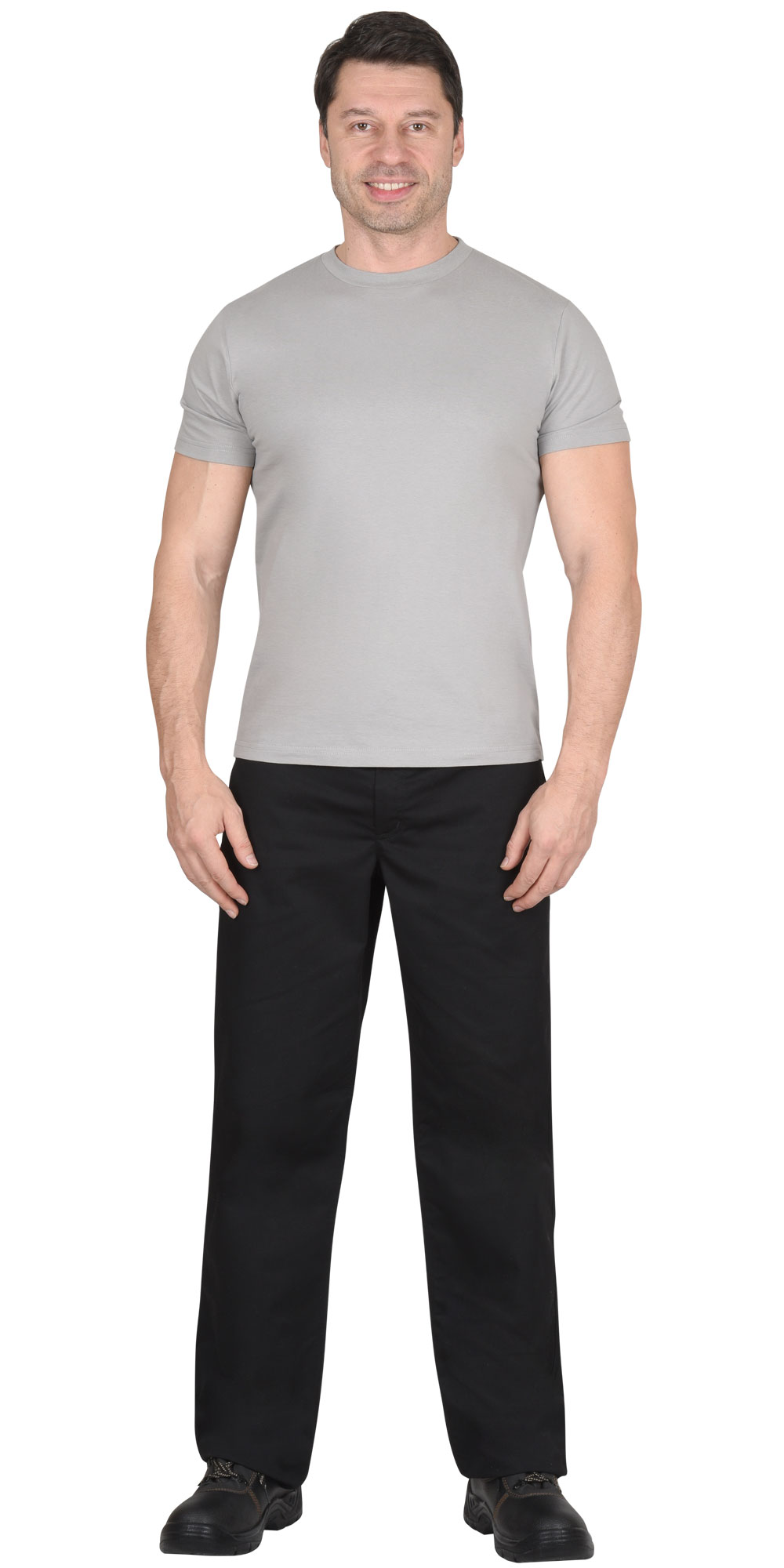 Футболка светло-серая СИРИУС-СТАНДАРТ 160г/м2 в уп.100 шт. за шт.