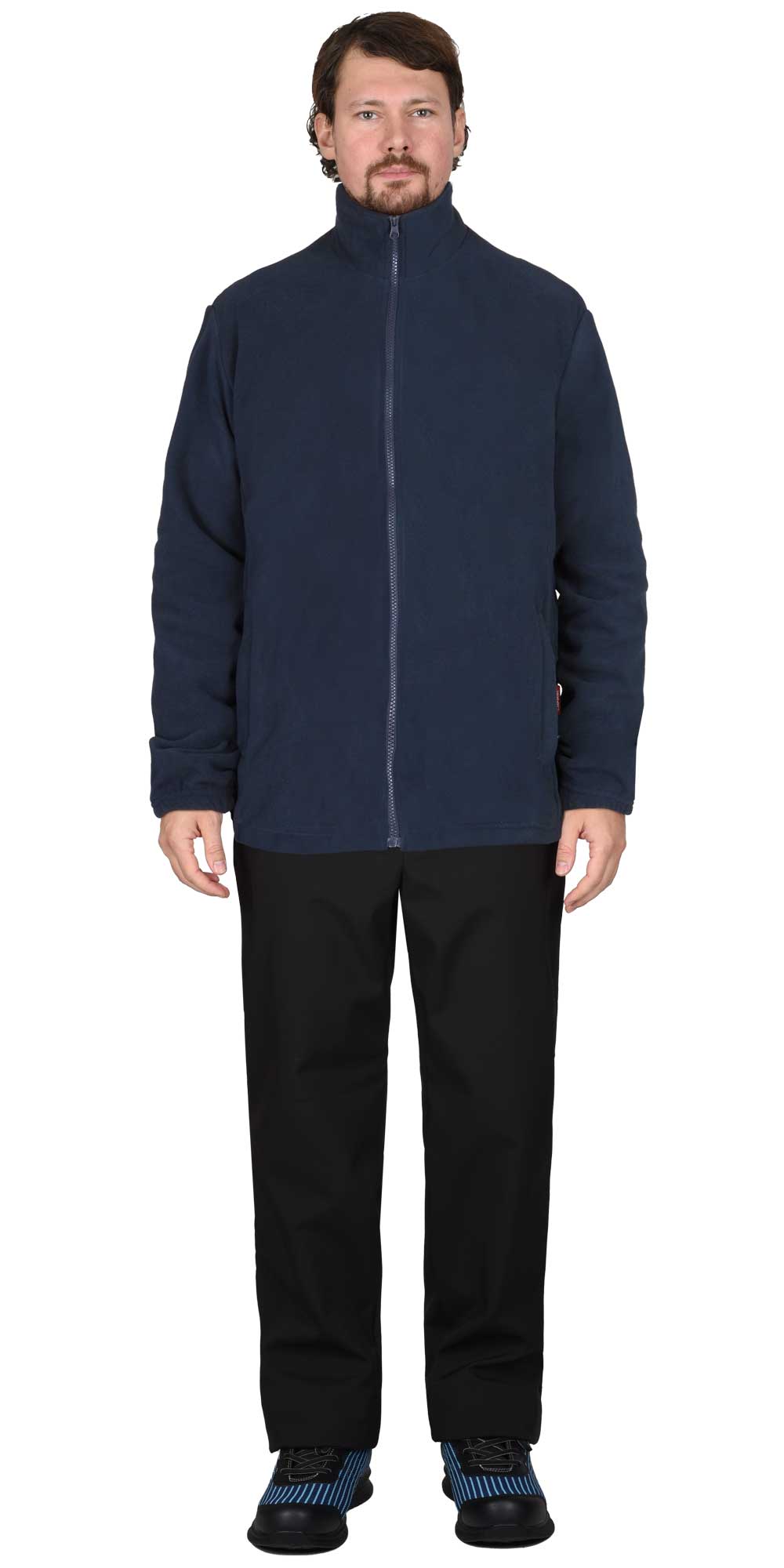 Куртка флисовая темно-синяя