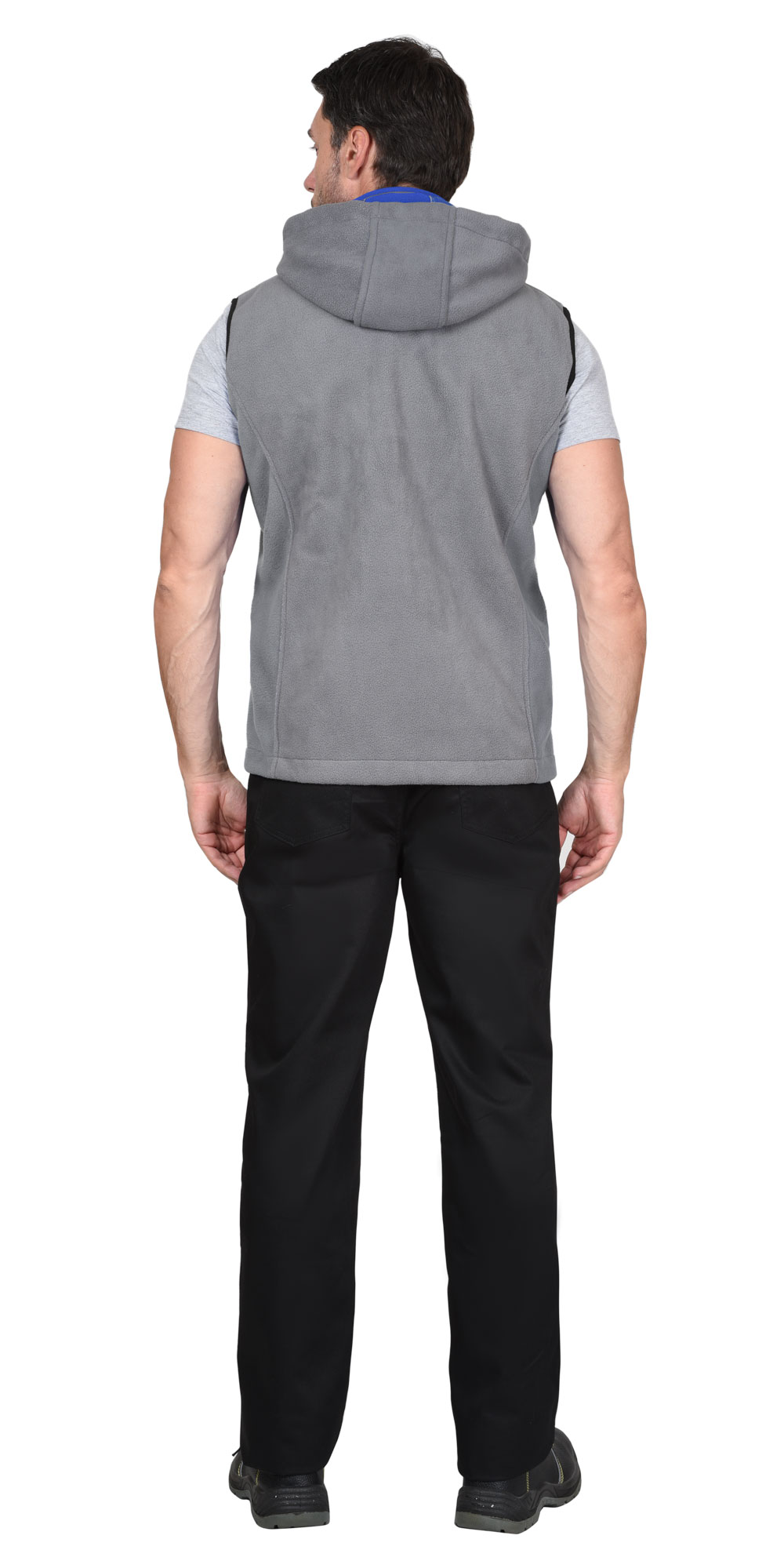 Жилет СИРИУС-ТЕХНО серый (флис дублированный)