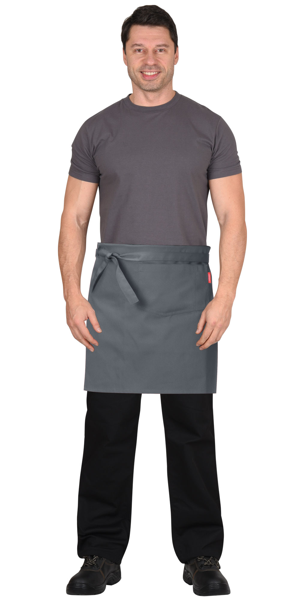 Фартук СИРИУС-БАРИСТА т.серый