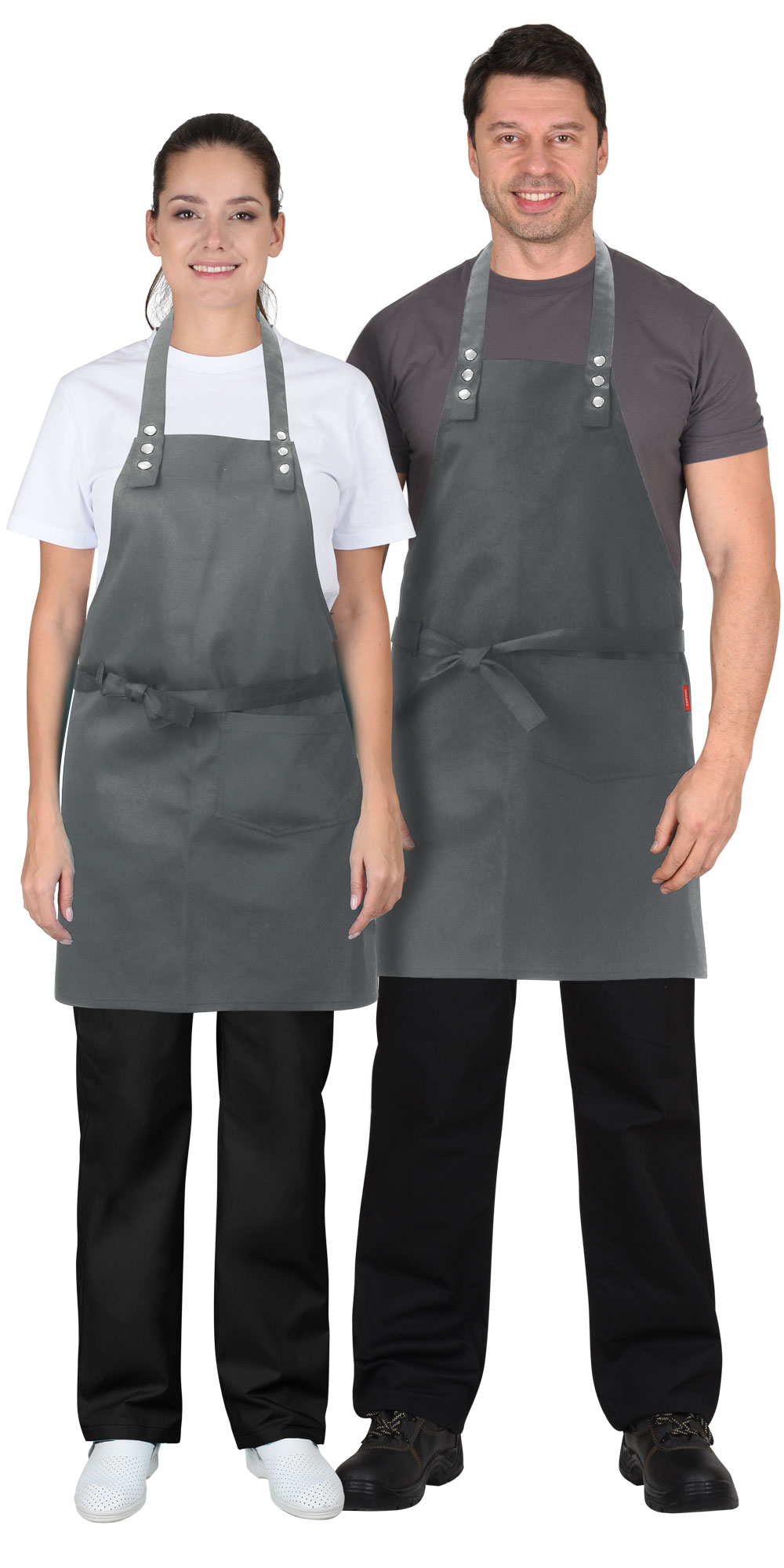 Фартук СИРИУС-БАРИСТА т.серый