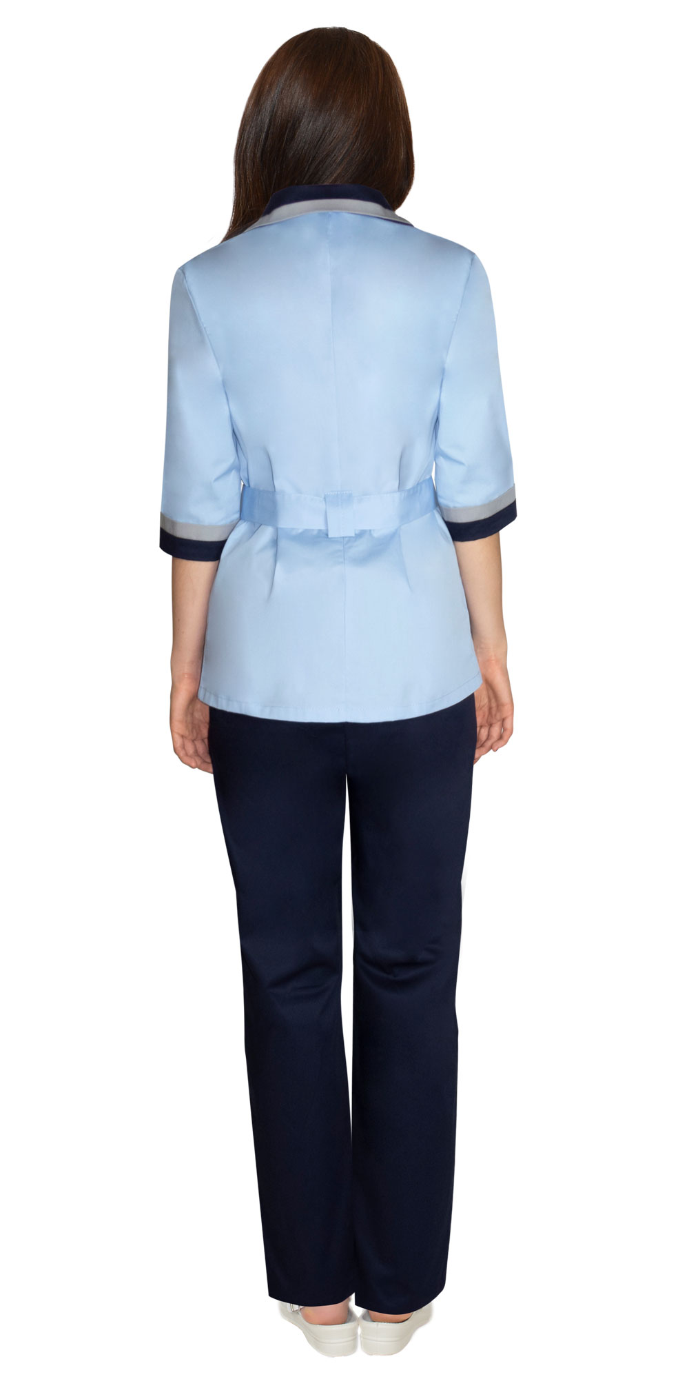 Костюм СИРИУС-ФЛОРА женский голубой с темно-синим