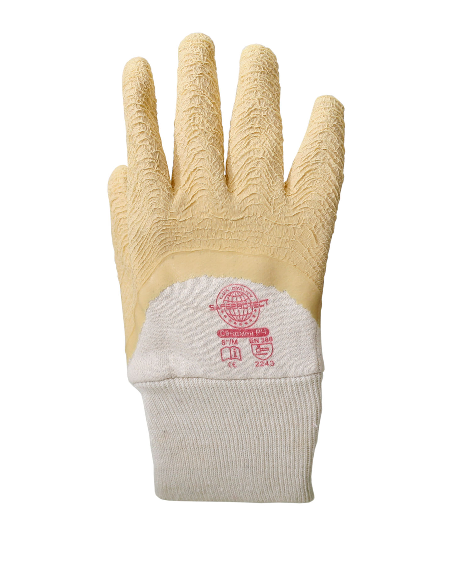 Перчатки Safeprotect САНДМЕН РЧ (джерси+рельефный латекс)