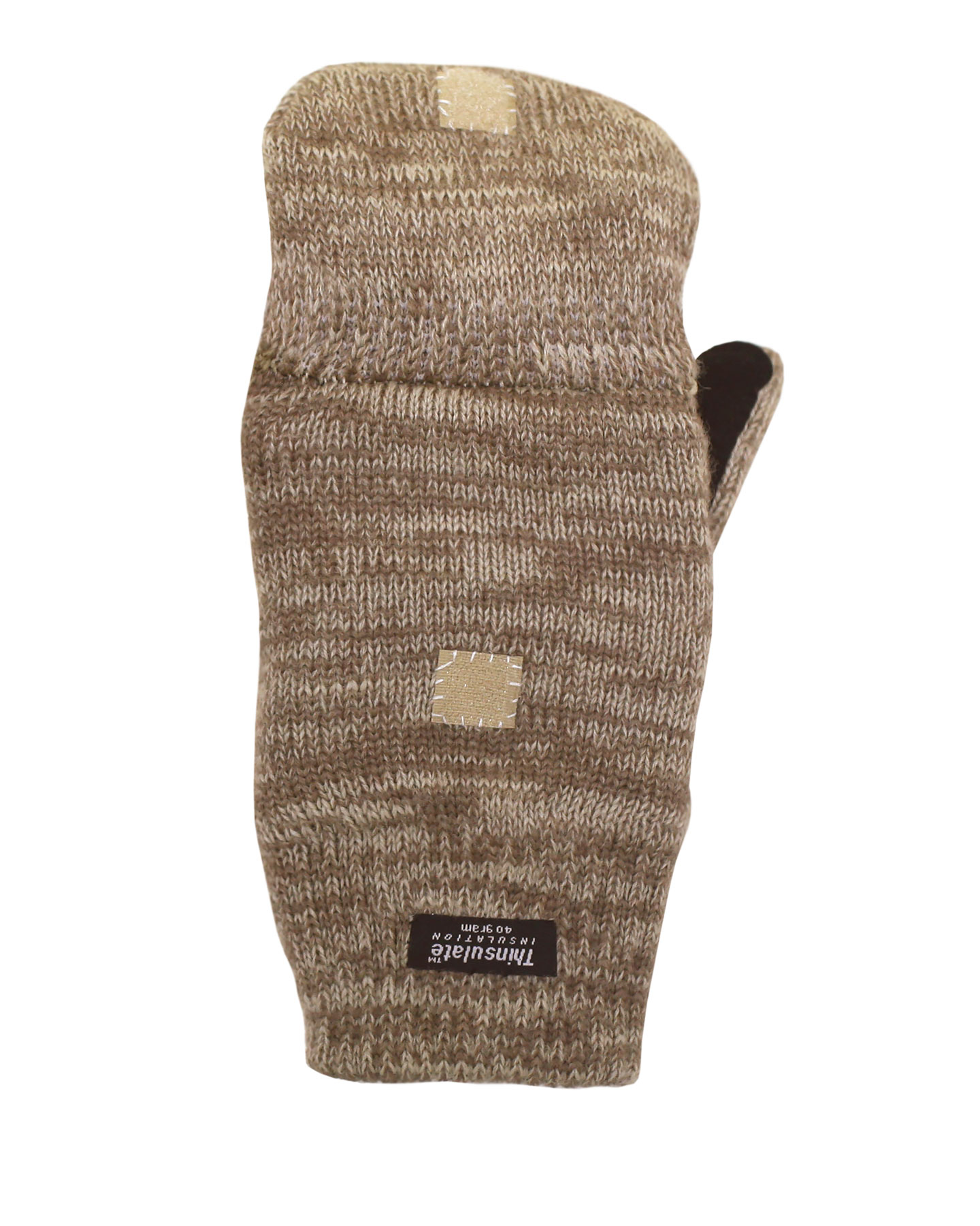 Перчатки-Варежки Юкагиры тинсулейт, откидн. варежка, спилк. ладонь, уп.120п