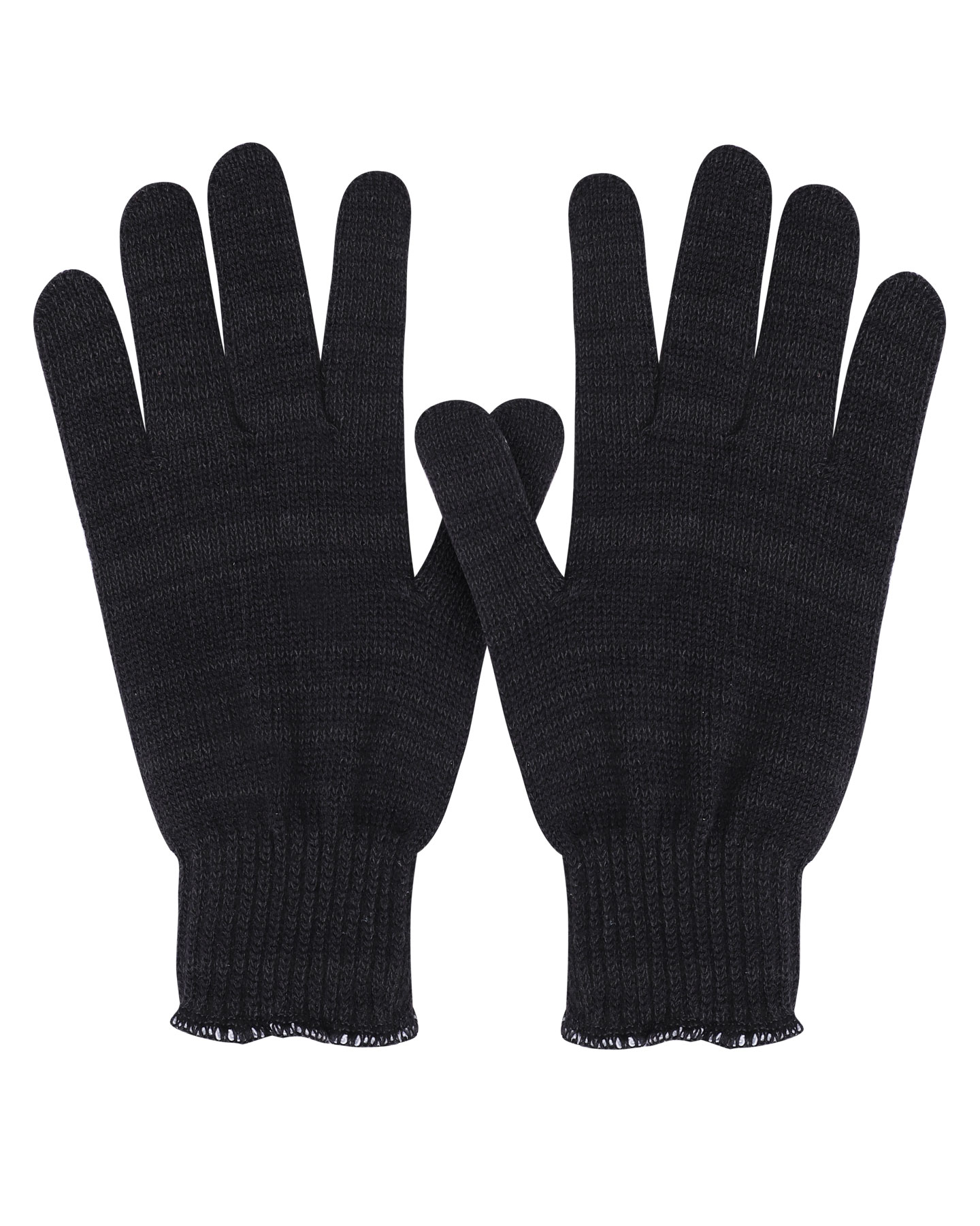 Перчатки трикотажные черные 7 класс 