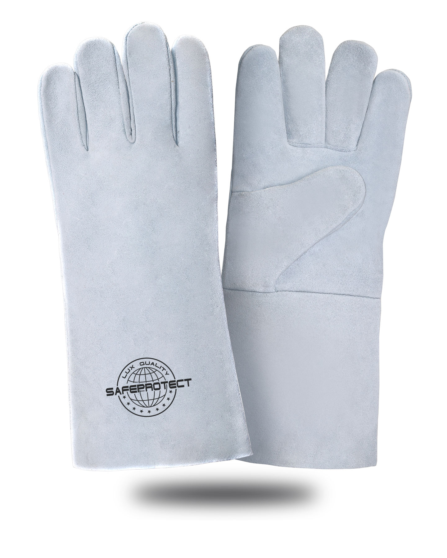 Краги спилковые КАРЕЛИЯ Safeprotect серые (без подкладки) р.10,5 (х12х60)