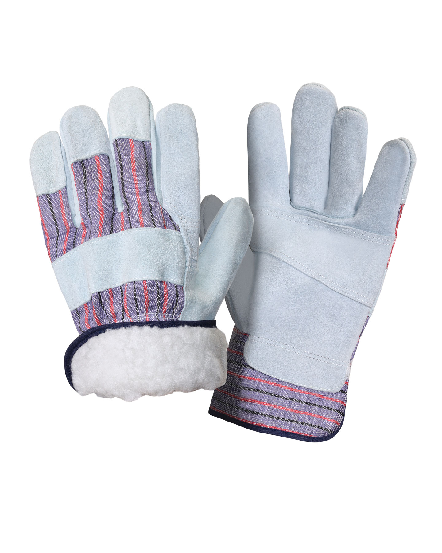 Перчатки спилковые комбинированные утепленные ЮГРА Safeprotect (меховые) р.10,5  (х6х120)