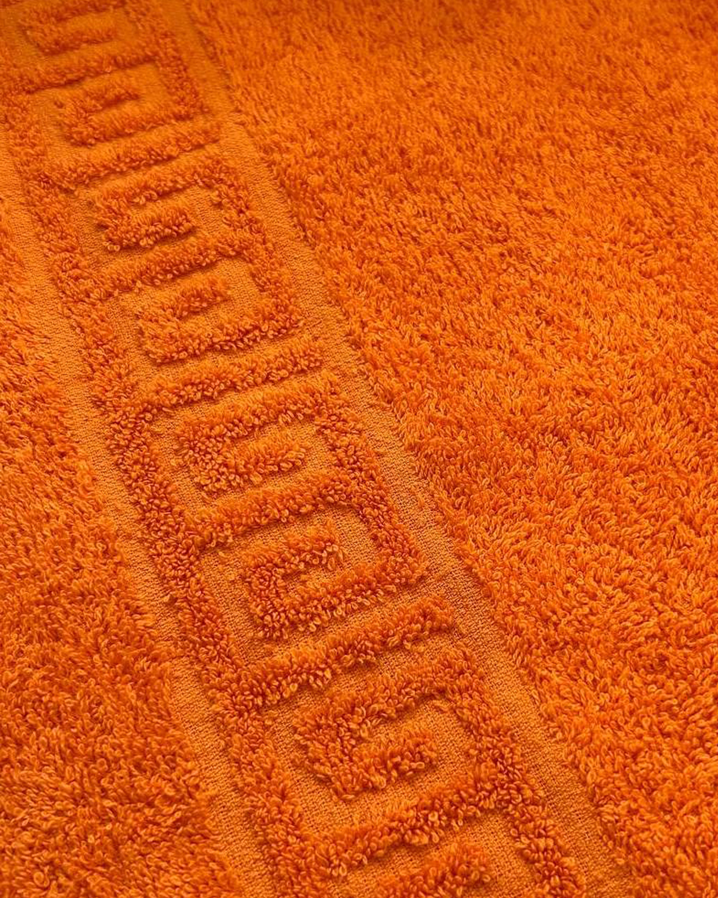 Полотенце махровое (100х180) оранжевый (orange pepper) 430 г/м2 (Туркмения) (х30)