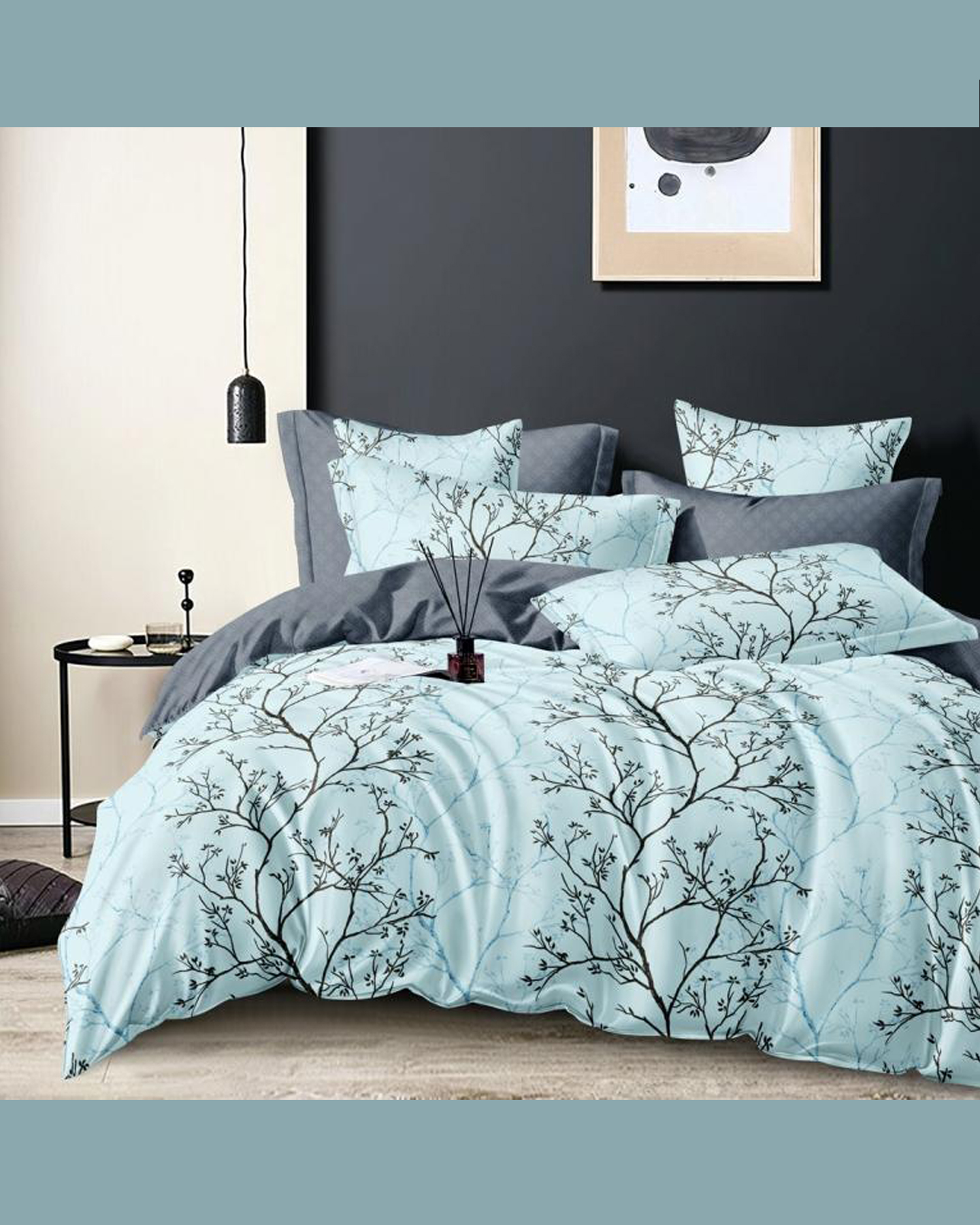 КПБ 2 сп  сатин цветной 120 г/м2 (2 нав. 70х70) (ЧЗ)