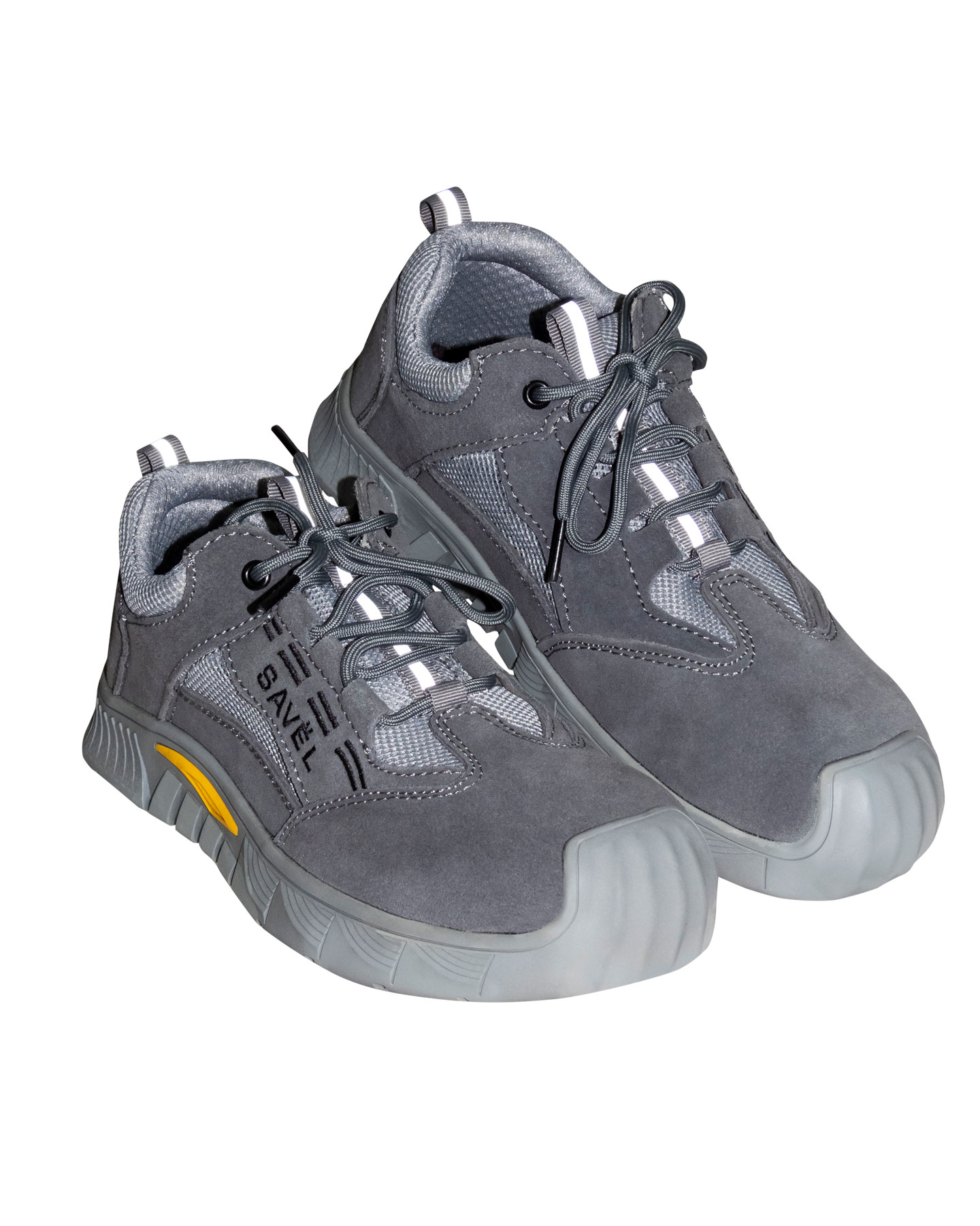 Полуботинки УНИВЕРСАЛ НИТРО, замша (серые), ПКП, Нитрил