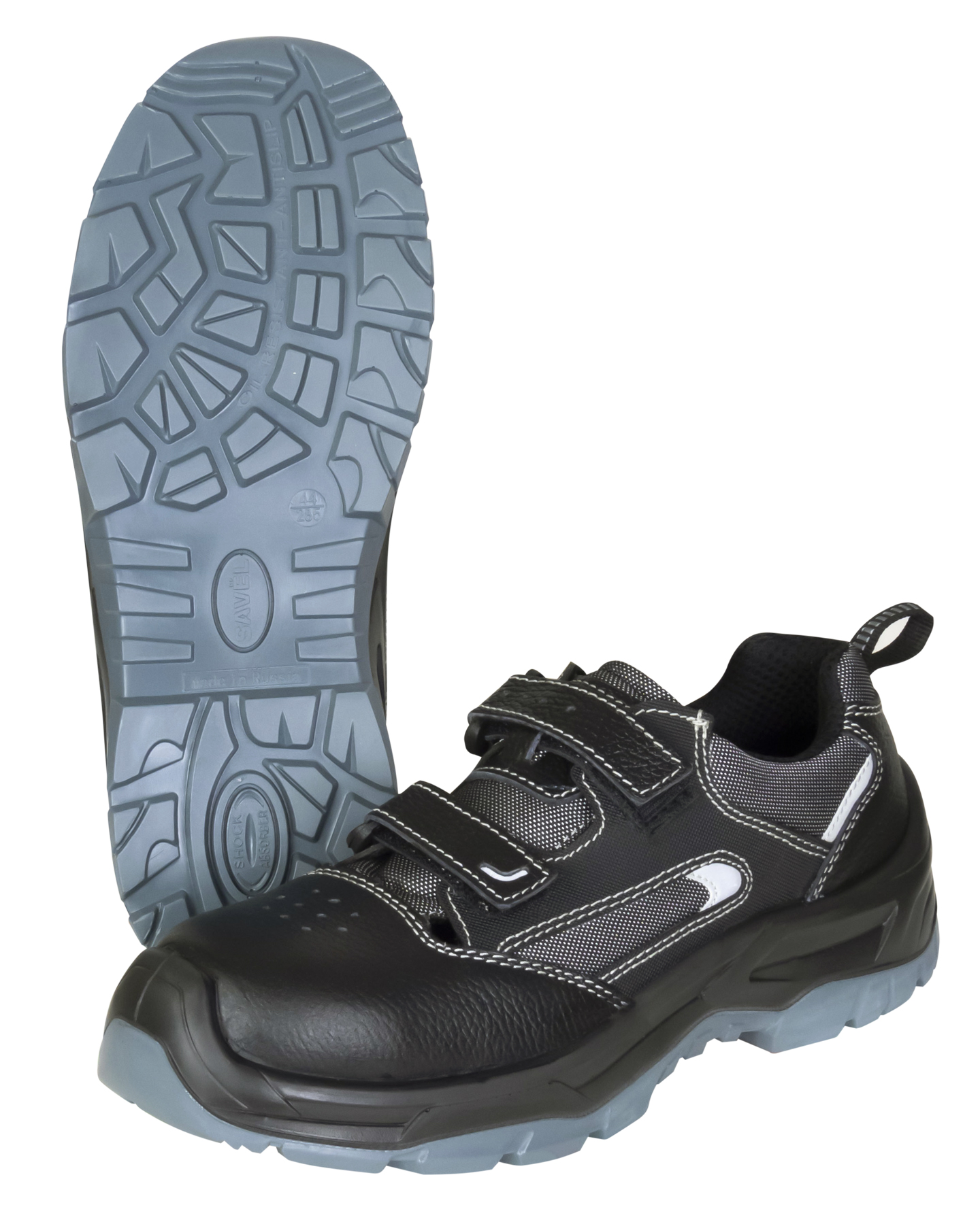 Полуботинки с перфорацией SAVЁL-ДЖЕТ кожа, МП, ПУ-ТПУ 