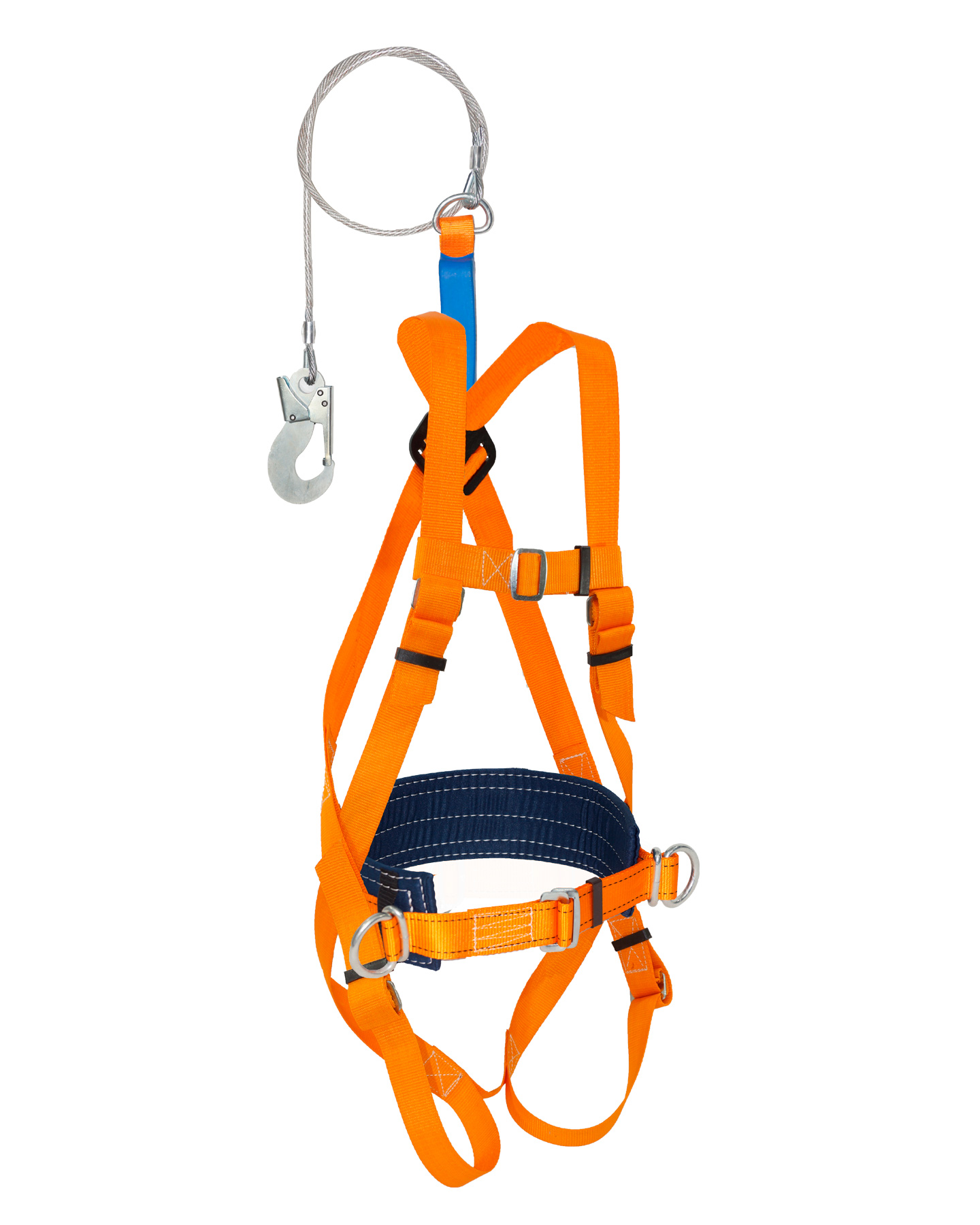 Привязь страховочная УС 2 аБЖ с тросом с аморт. 1,5м (n)