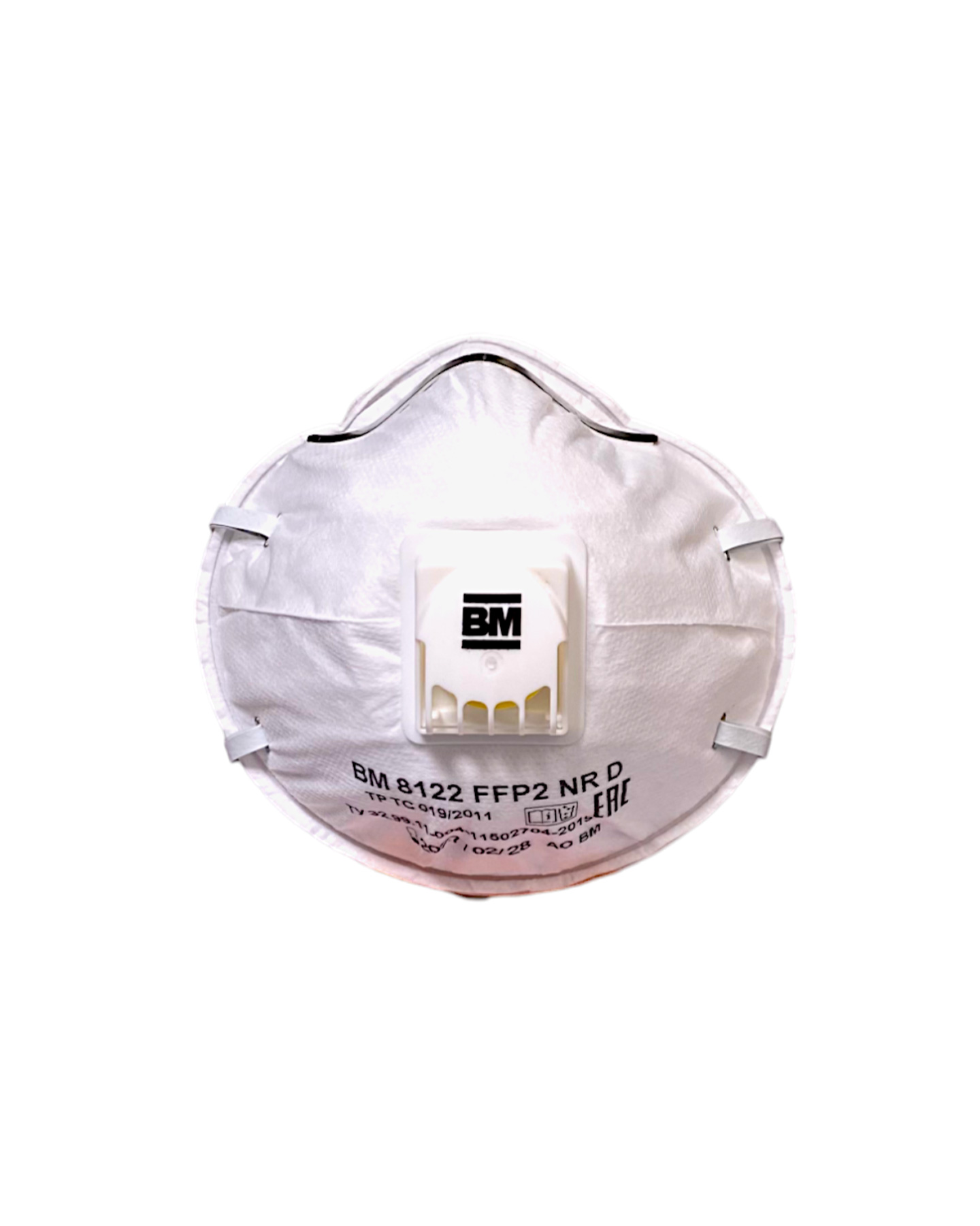 Респиратор ВМ-8122 NR D FFP2 (12 ПДК) с клапаном, чашеобразная, от аэрозолей (кр10х240)