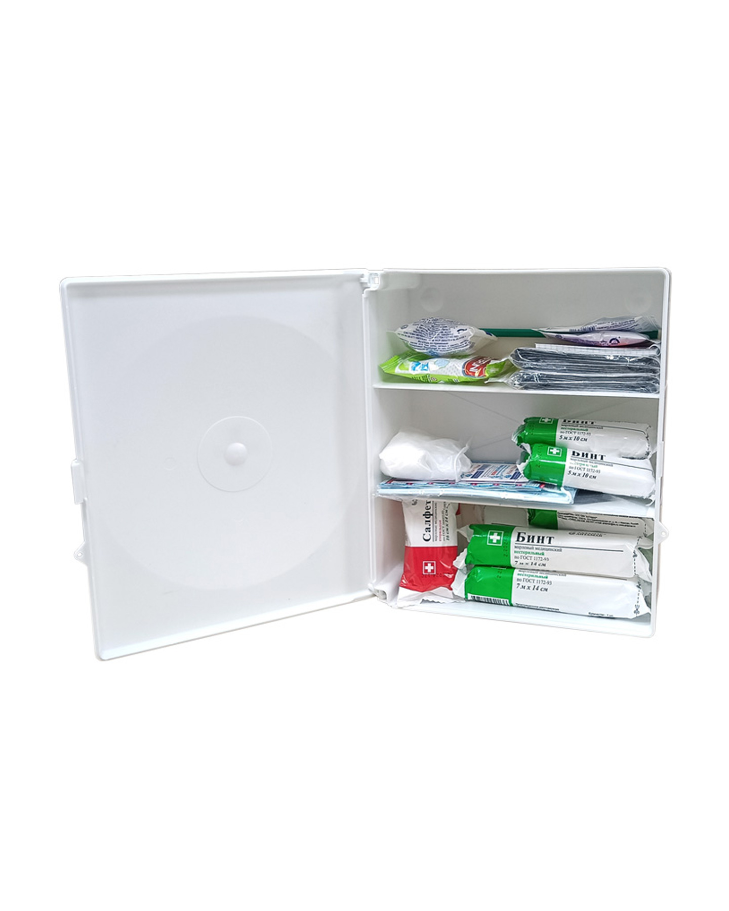 Аптечка ФЭСТ первой помощи работникам Приказ 262н (футляр-пластиковый шкаф), арт.3768 (х4)