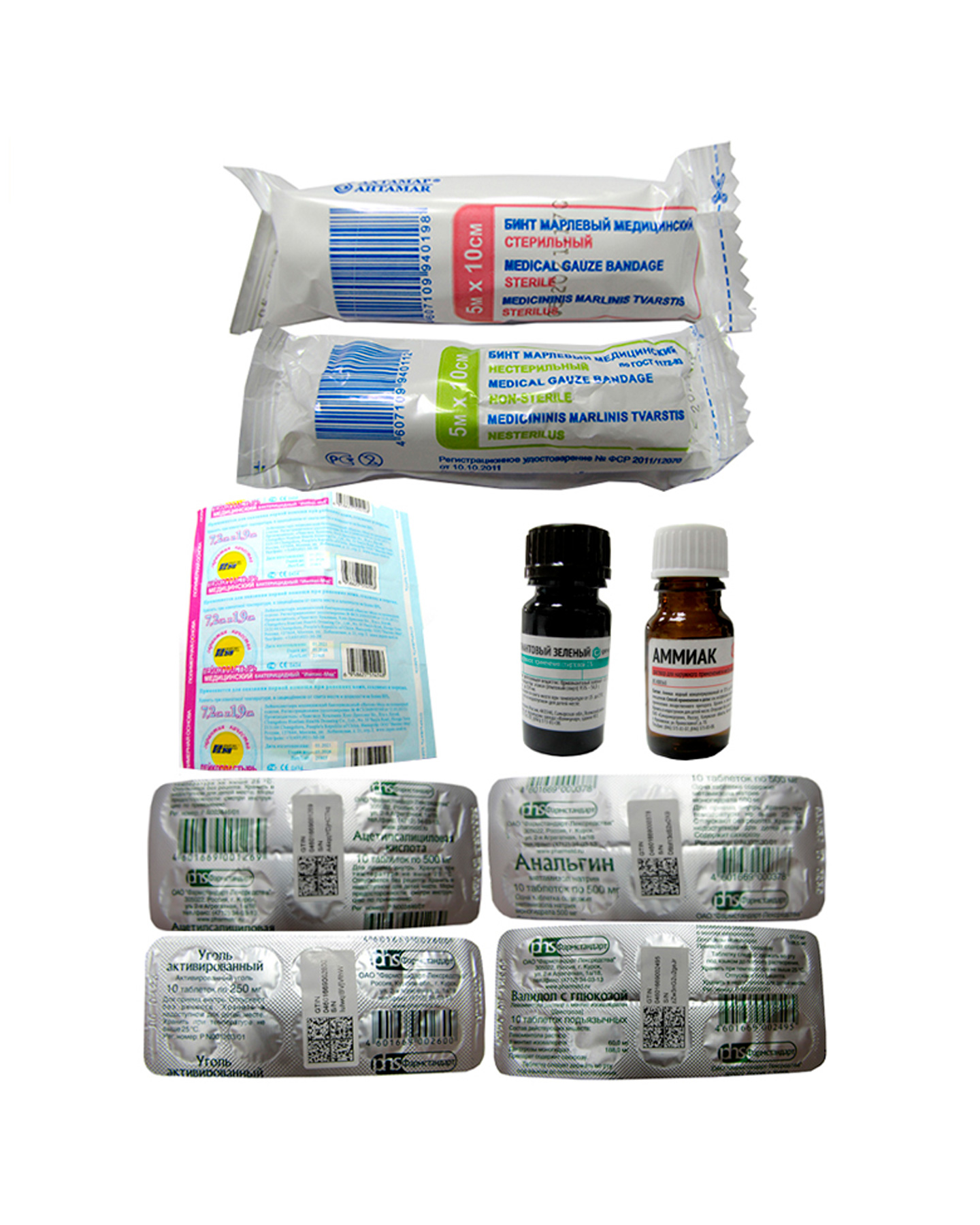 Аптечка ФЭСТ индивидуальная МИНИ (футляр-коробка из пластика), арт.1077 (х14)