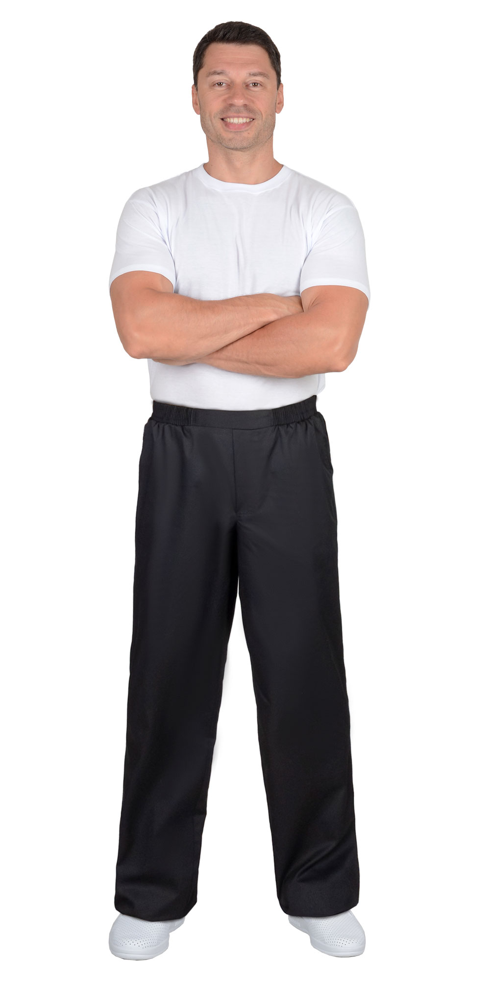 Брюки повара черные