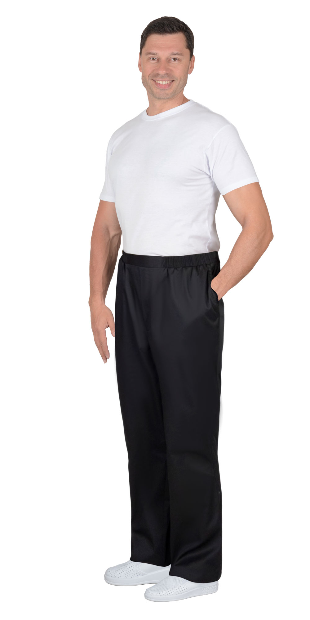 Брюки повара черные