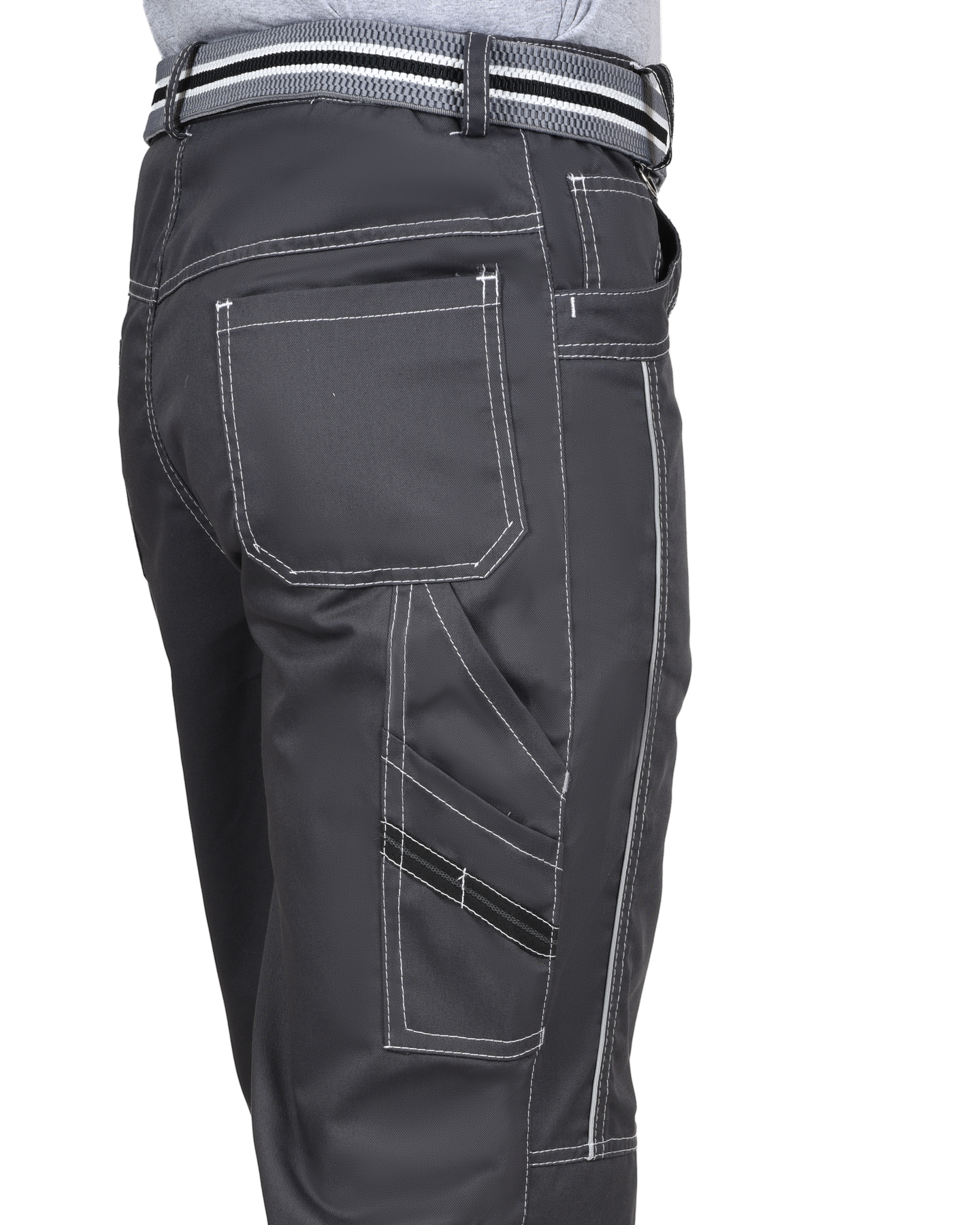 Брюки СИРИУС-ПРЕСТИЖ мужские летние темно-серые, кант СВ