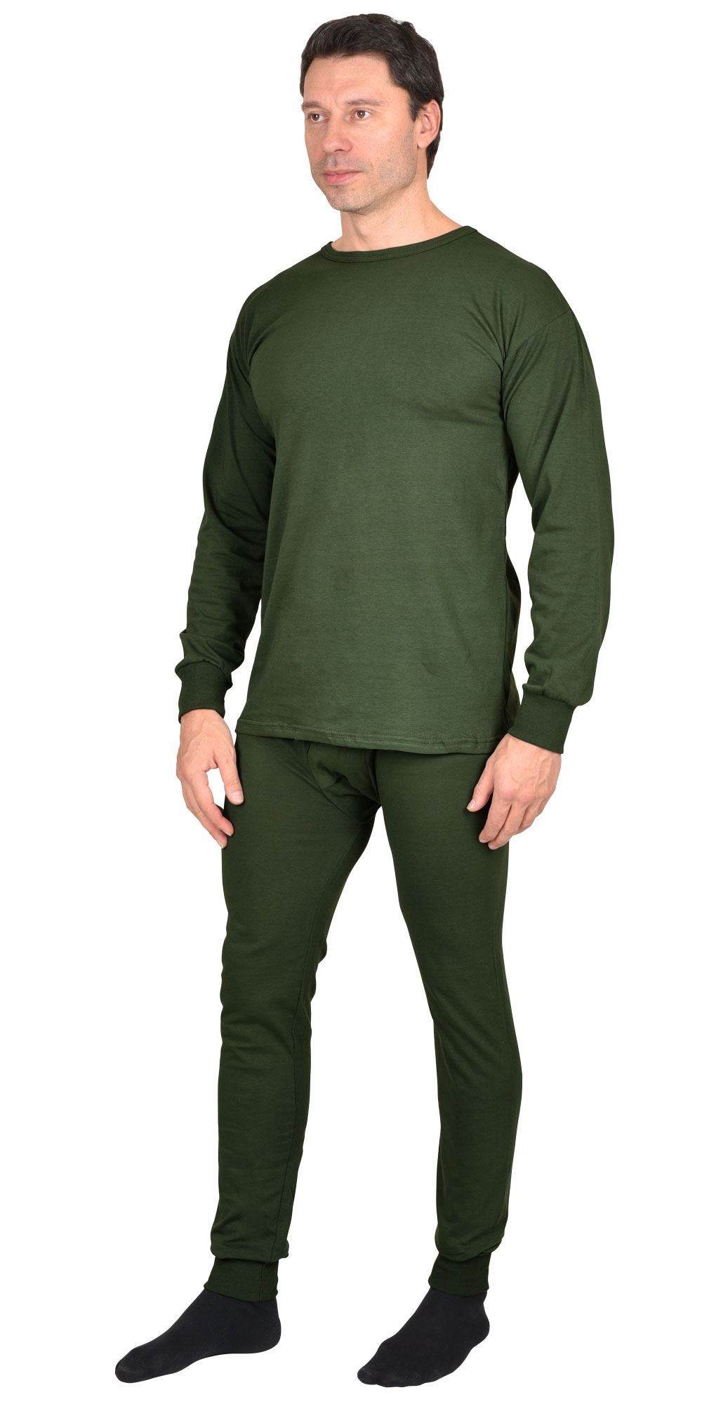 Бельё нательное трикотажное (лето) пл,180 гр/м2, оливковое,100% х/б (ЧЗ)