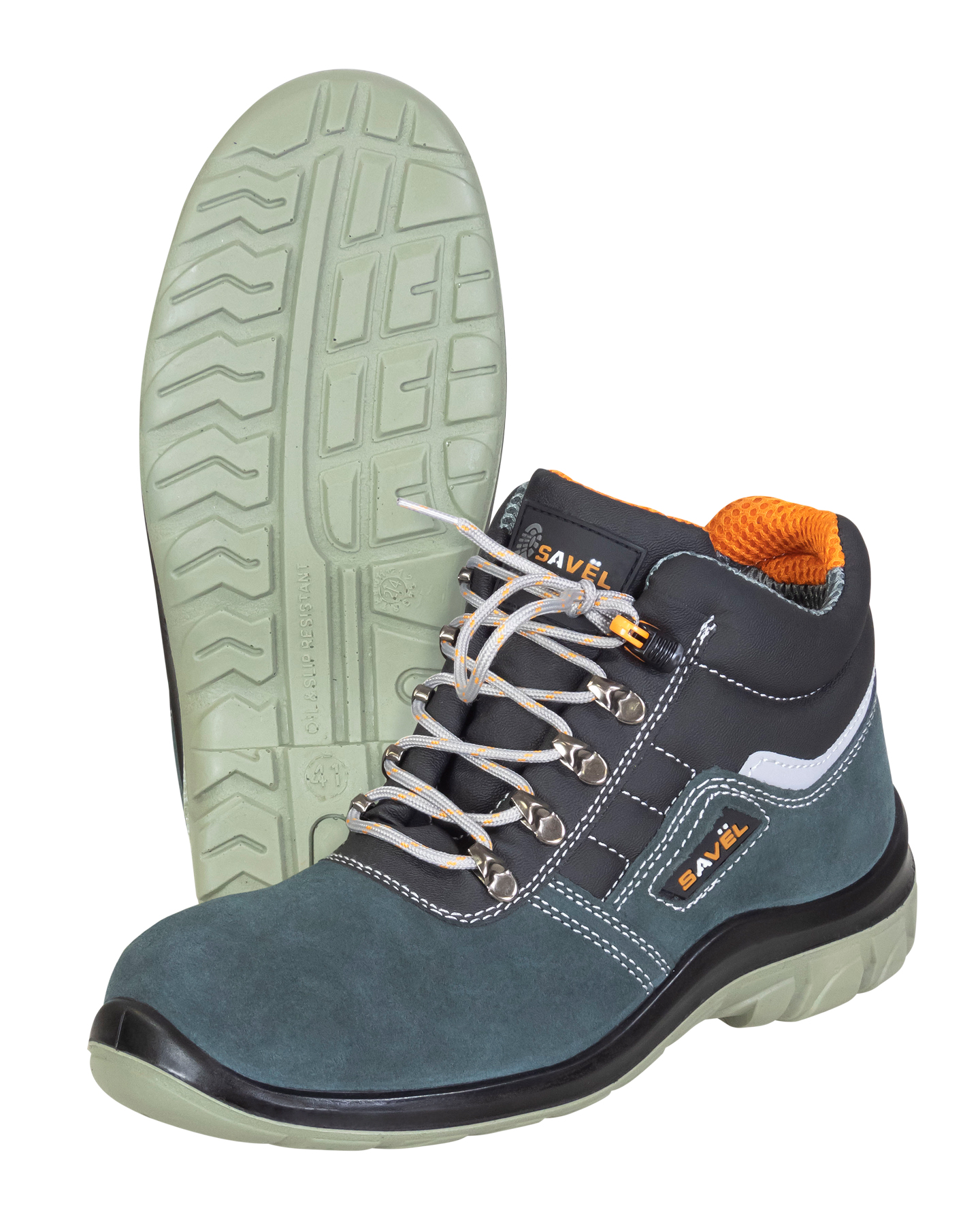 Ботинки УНИВЕРСАЛ, замша (серые), ПКП, ПУ