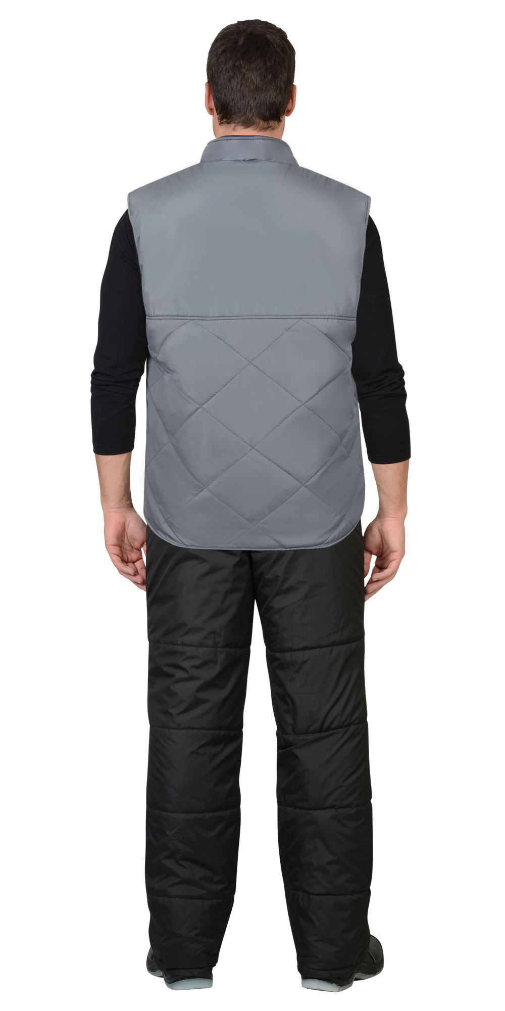 Жилет СИРИУС-ЕВРОПА удлиненный, (на подкладке флис) графит