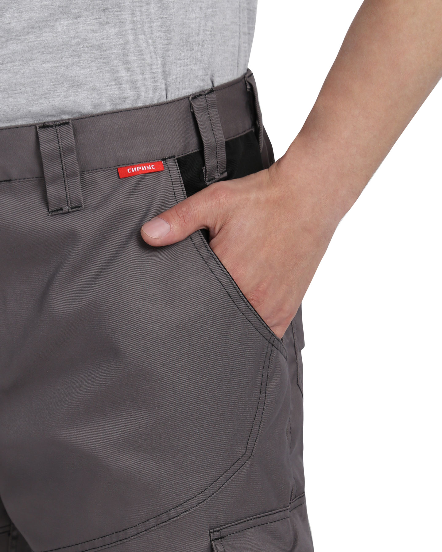 Брюки СИРИУС-ЦИТРИН ср.серый с черным