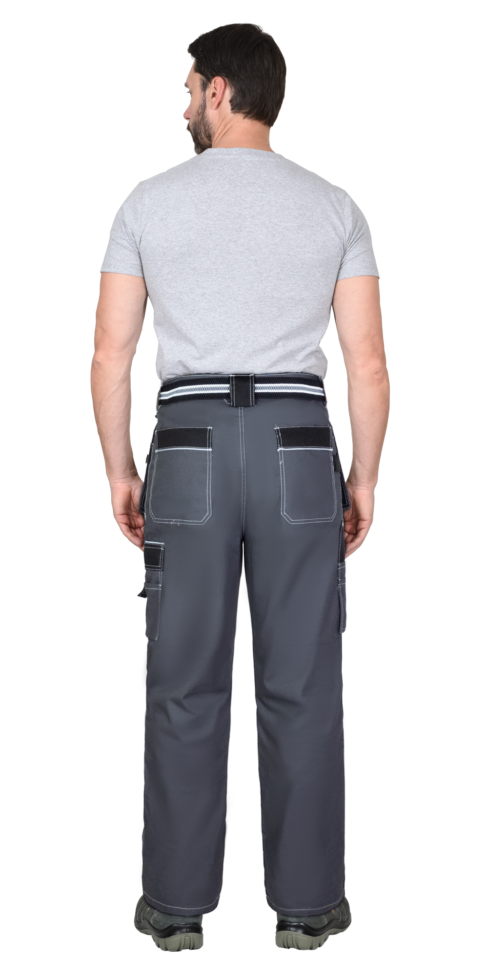 Брюки СИРИУС-ПРЕСТИЖ-Л темно-серый с черным