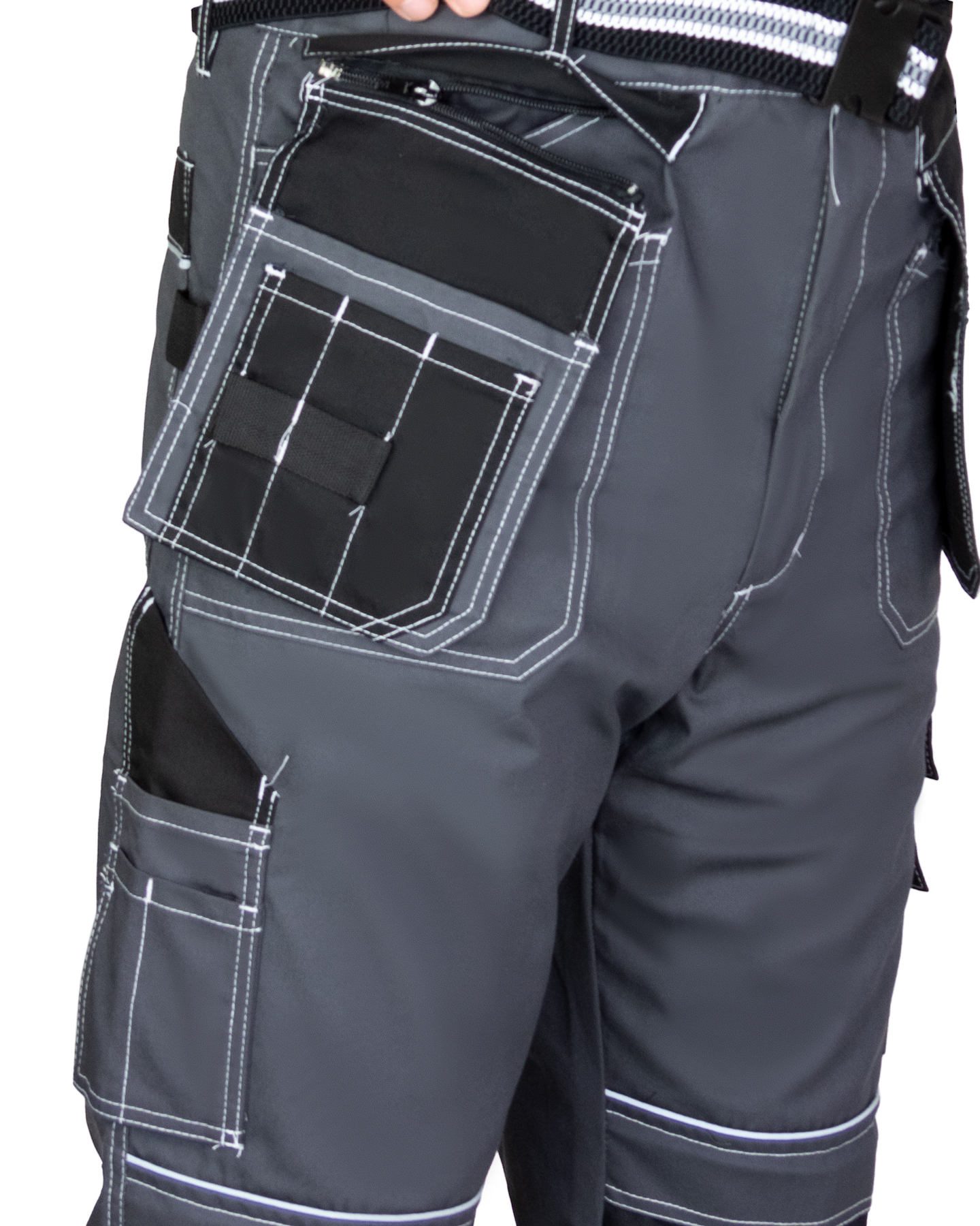 Брюки СИРИУС-ПРЕСТИЖ-Л темно-серый с черным