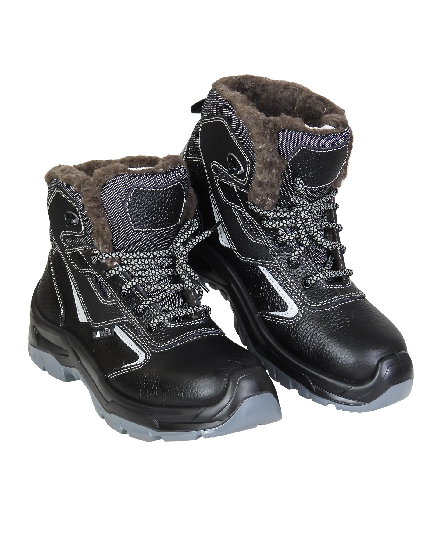 Ботинки SAVЁL-ДЖЕТ-ЗИМА кожа, шерстин, ПУ-ТПУ