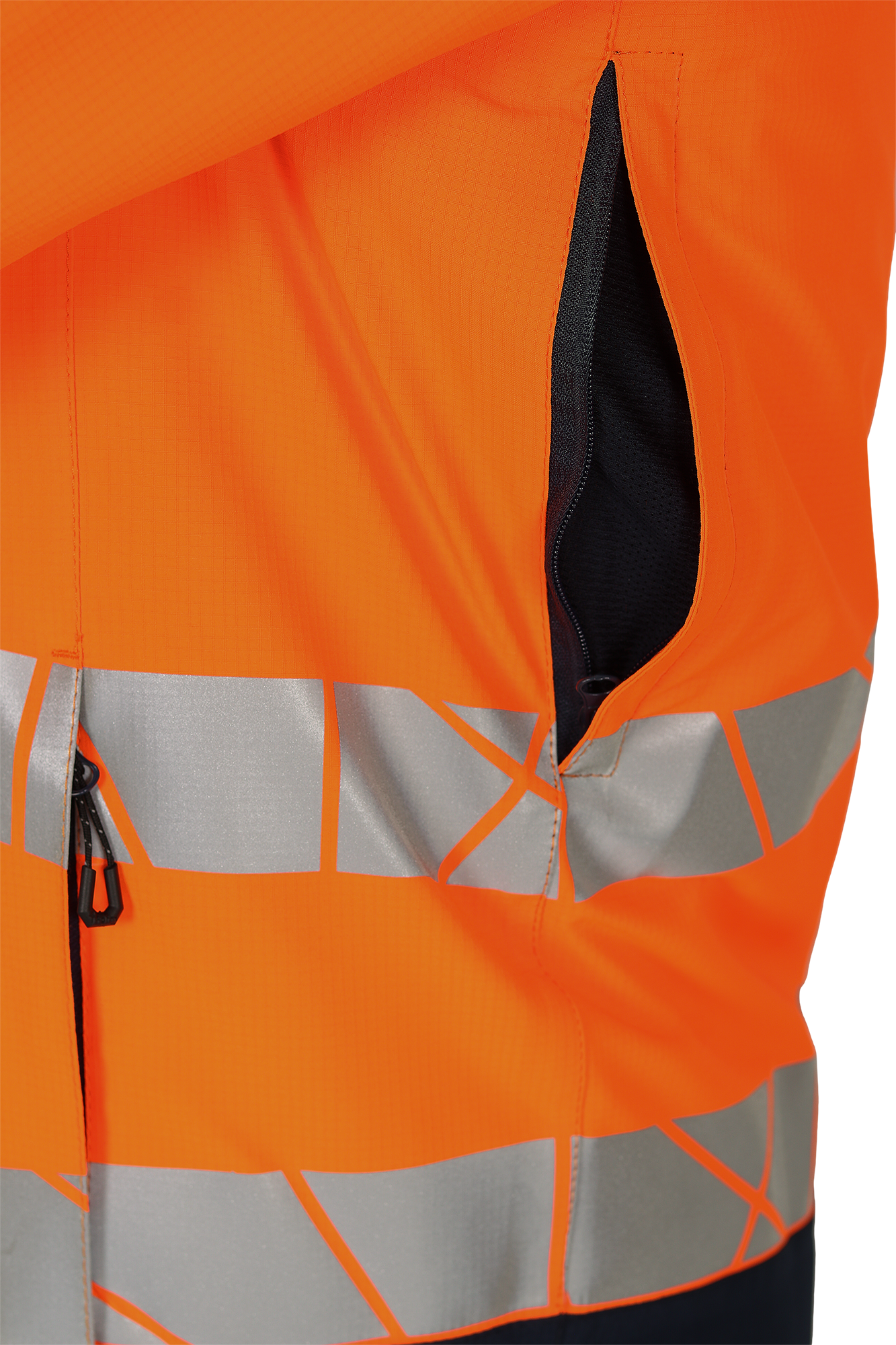 Куртка мужская утепленная ACTIVE, флуоресцентный оранжевый-синий