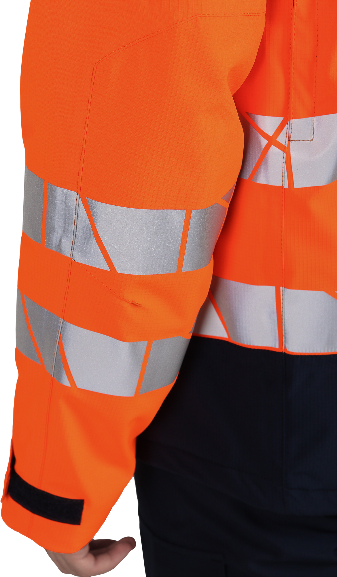 Куртка мужская утепленная ACTIVE, флуоресцентный оранжевый-синий