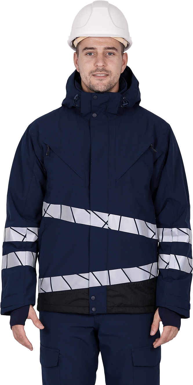 Куртка мужская утепленная ACTIVE, синий-черный