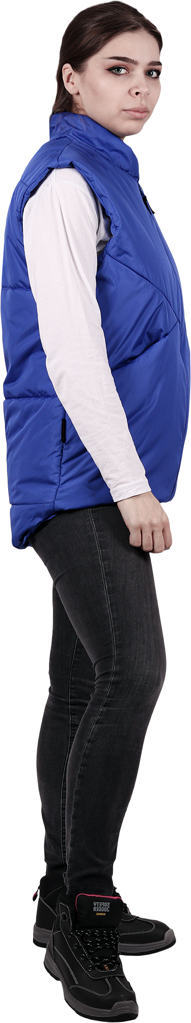 Жилет АКВАМАРИН утепленный, василек, женский