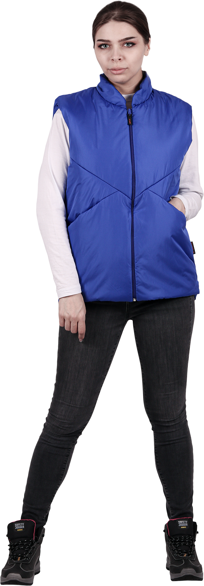 Жилет АКВАМАРИН утепленный, василек, женский