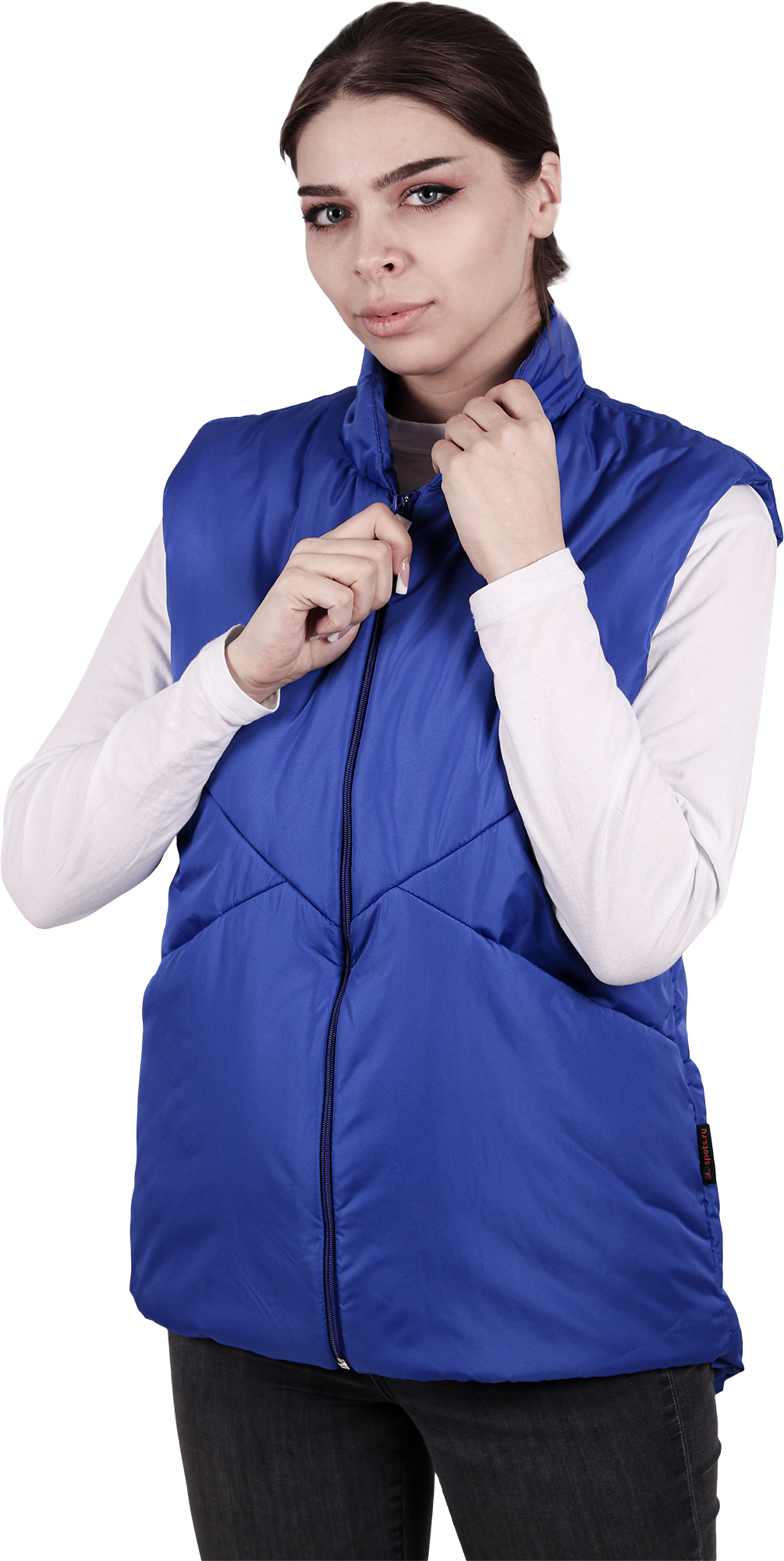 Жилет АКВАМАРИН утепленный, василек, женский