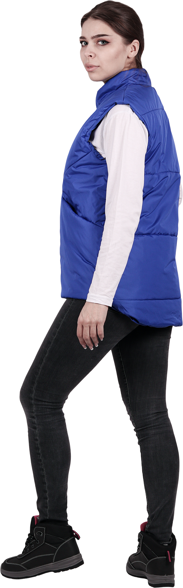 Жилет АКВАМАРИН утепленный, василек, женский