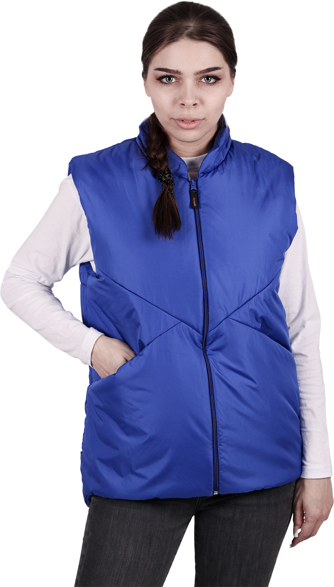 Жилет АКВАМАРИН утепленный, василек, женский