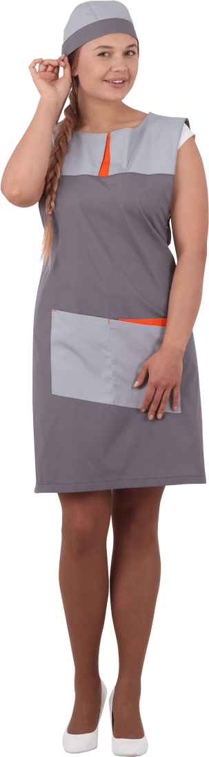 Униформа ГРАНЬ, серый-оранжевый